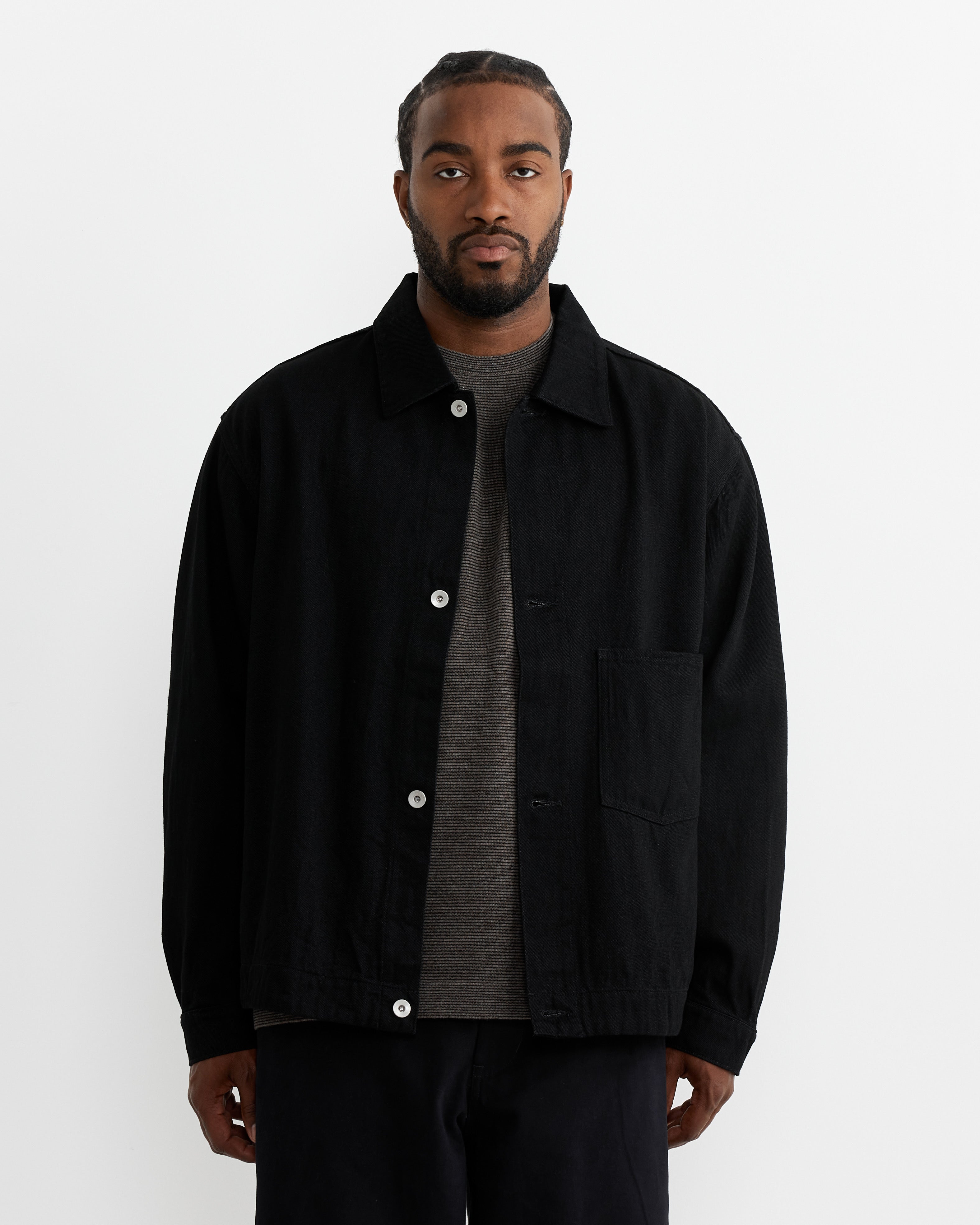 Still By Hand 12oz Denim Jacket Black - Black / 2 (263416)