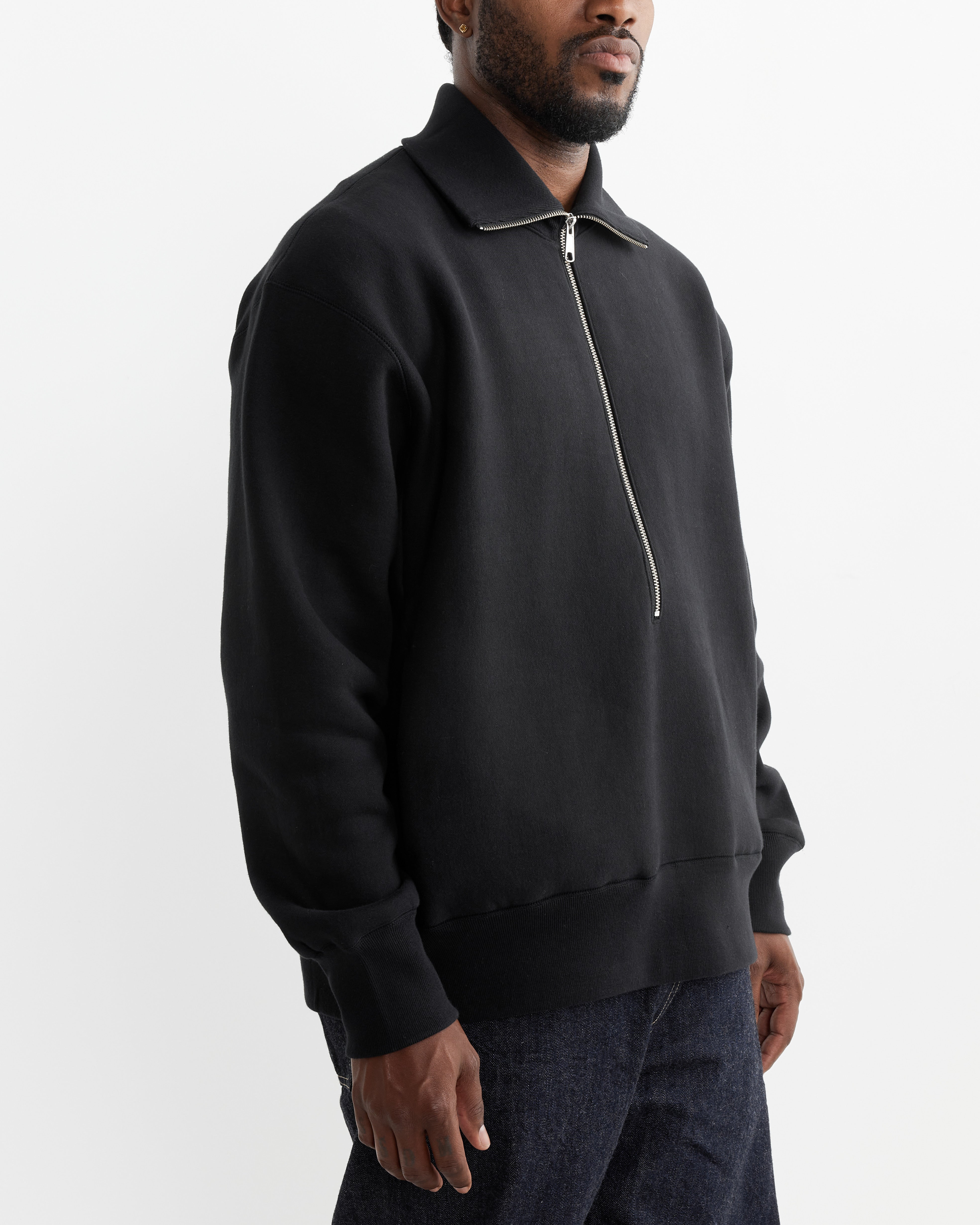 Still By Hand Zip Up Fleece Sweater Black - Black / 2 (263432)