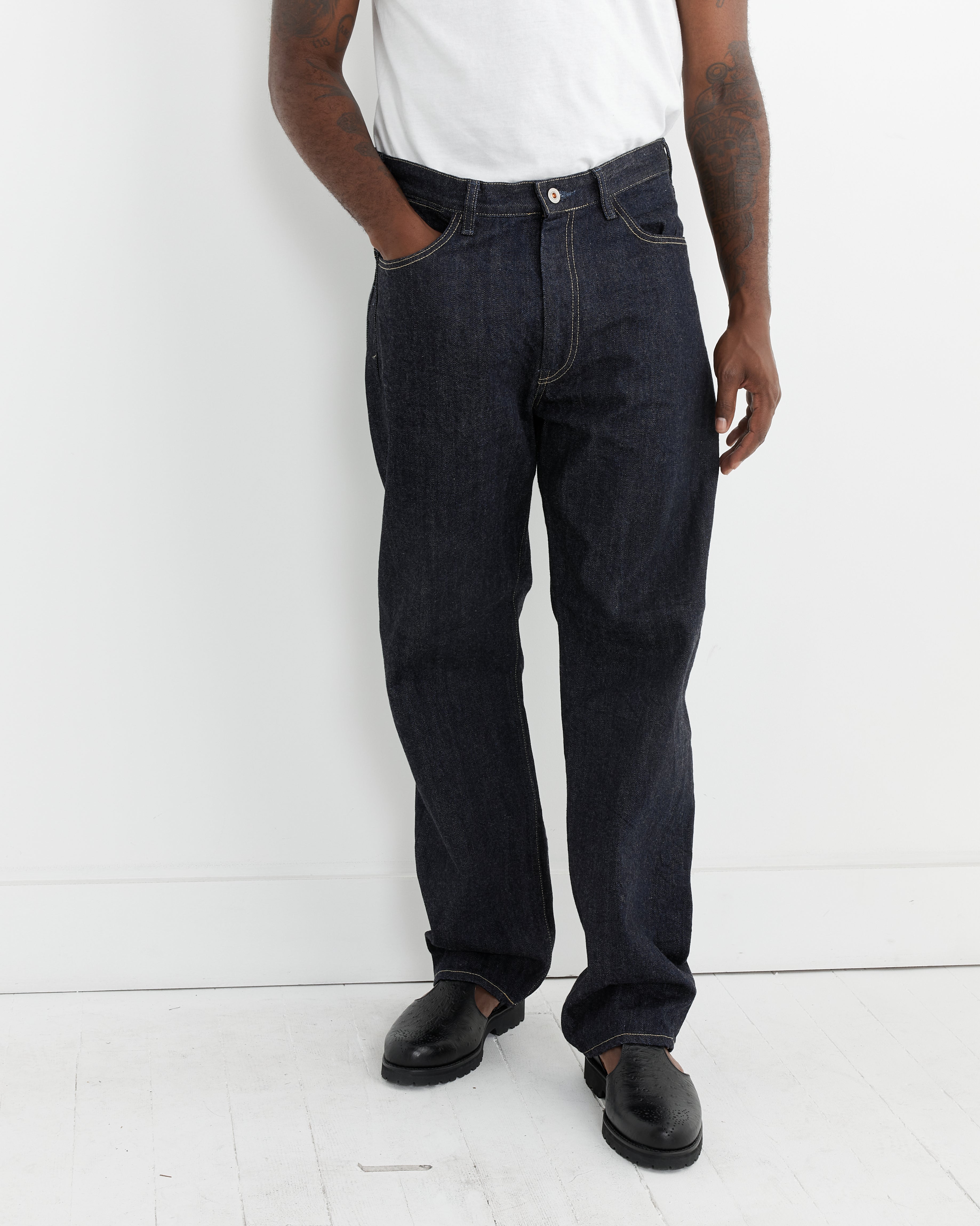 5 Pocket Denim Pant in Navy