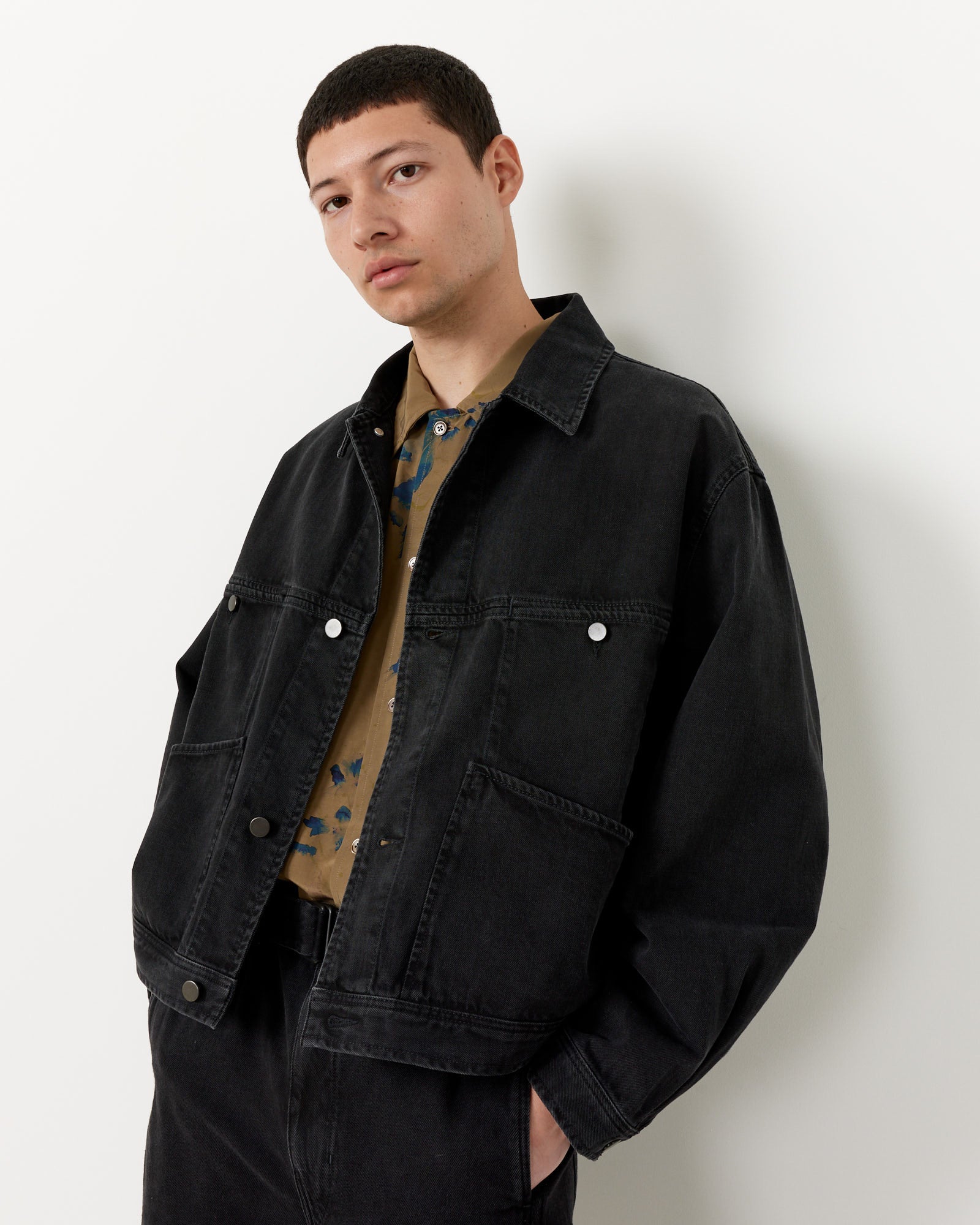 Lemaire 4 Pocket Blouson Black - Black / L (263457)