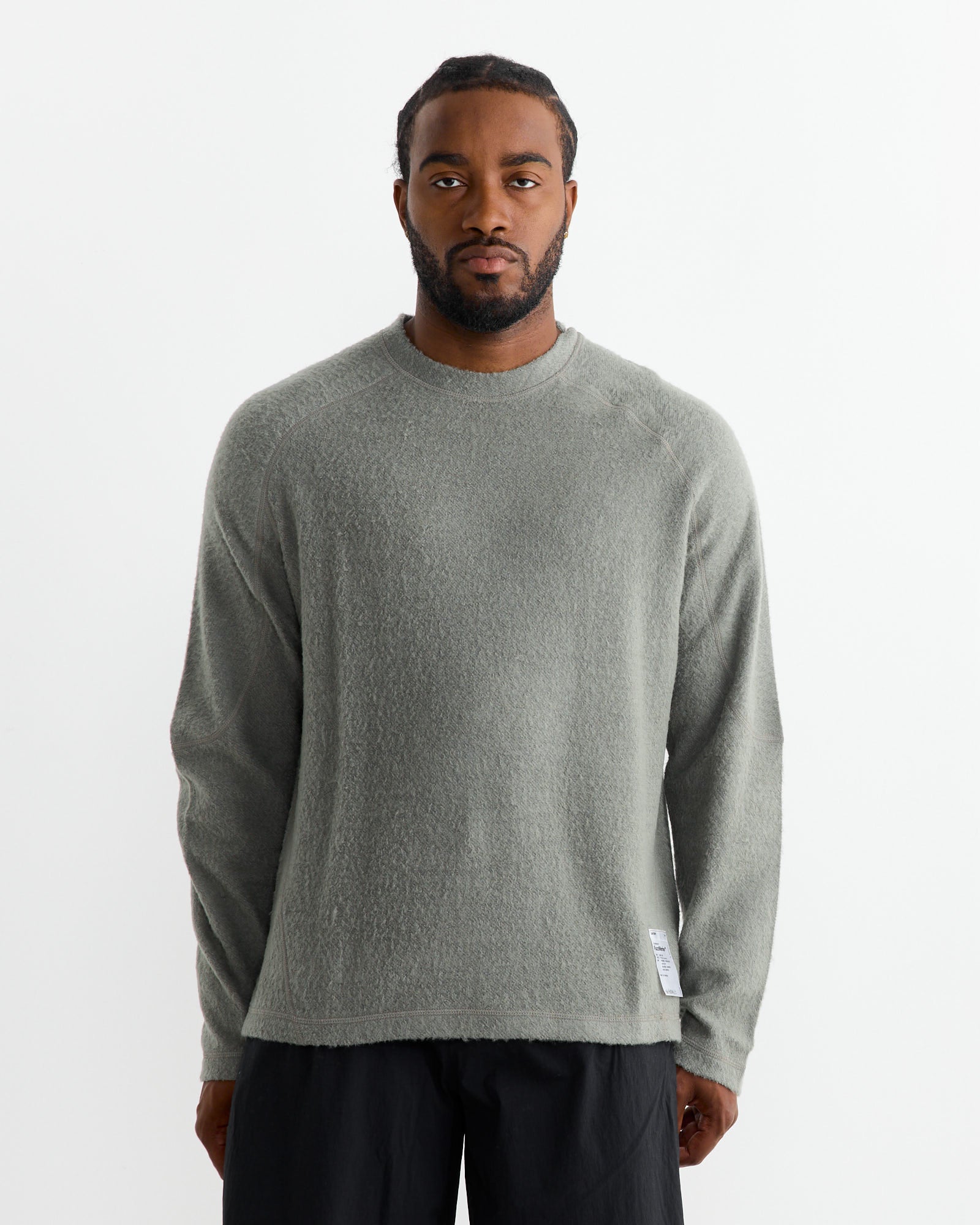 Fuzz Merino Long Tee in Vetiver