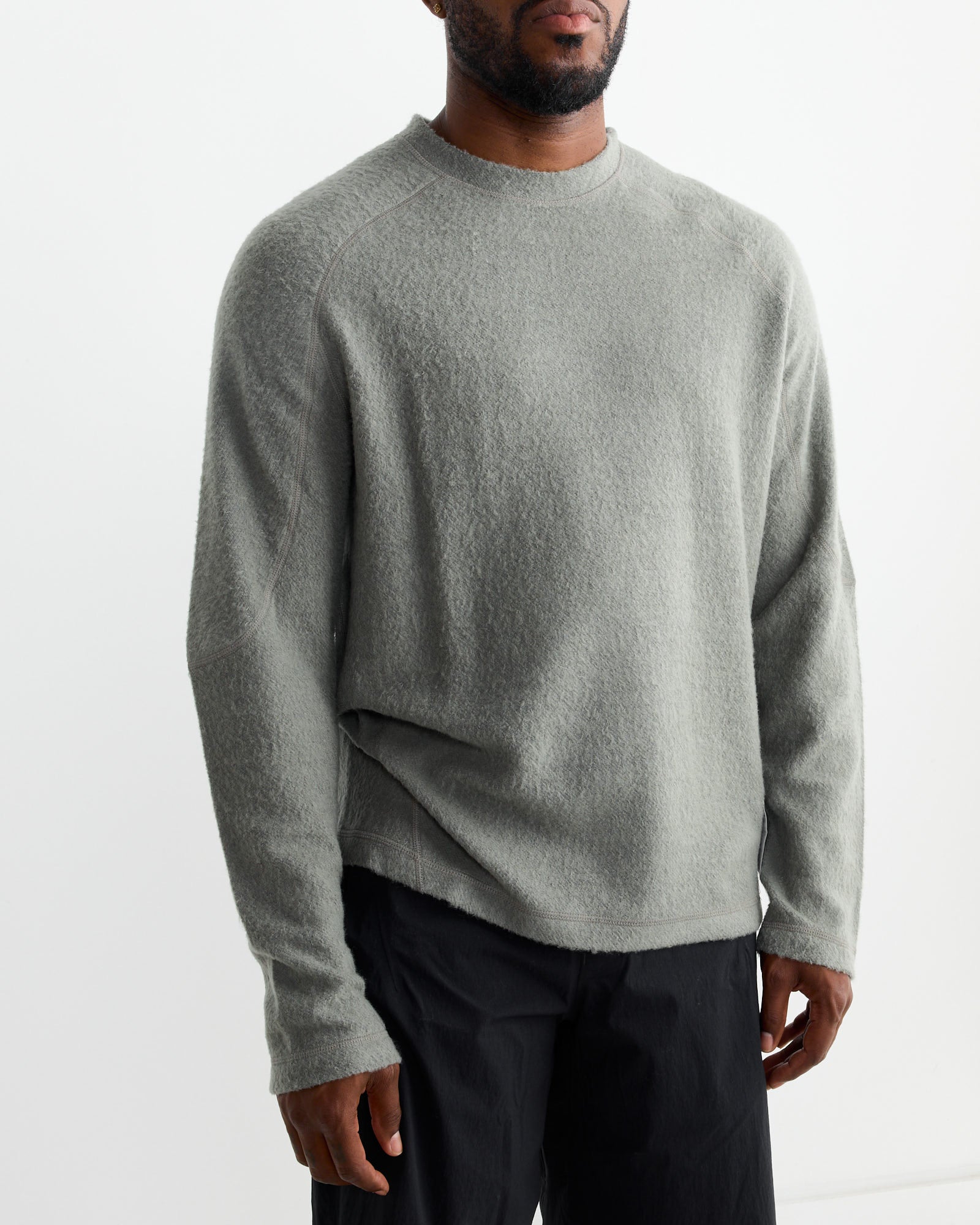 Fuzz Merino Long Tee in Vetiver