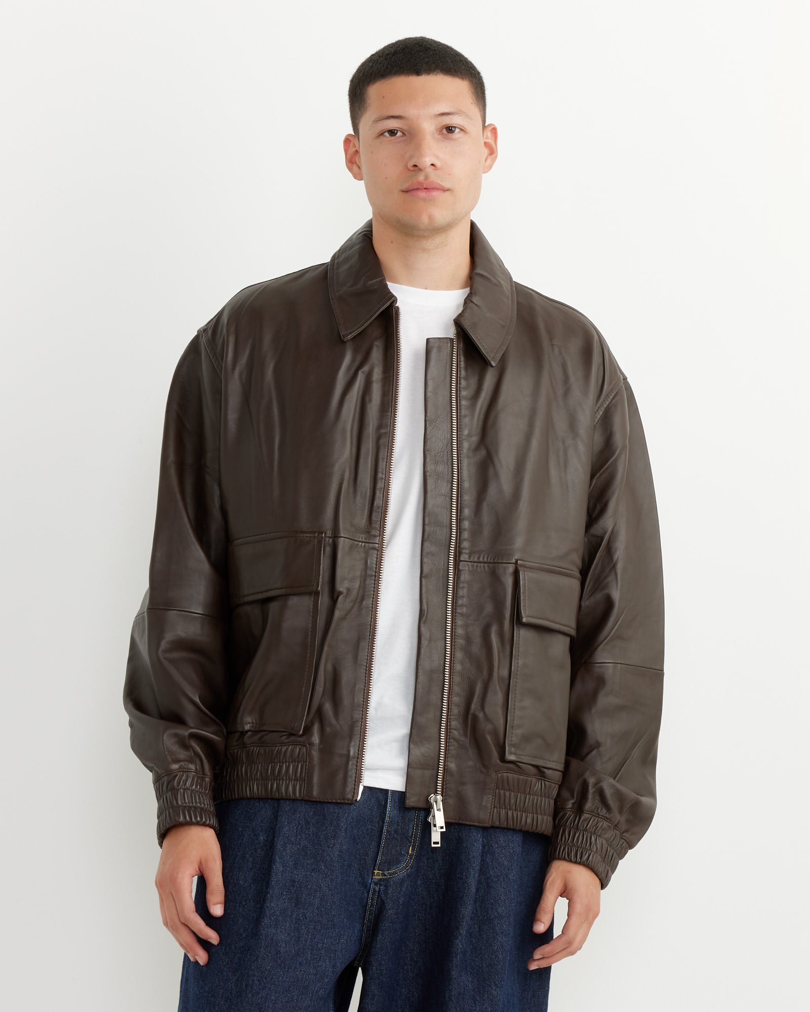 Piston Bomber Jacket in Brown