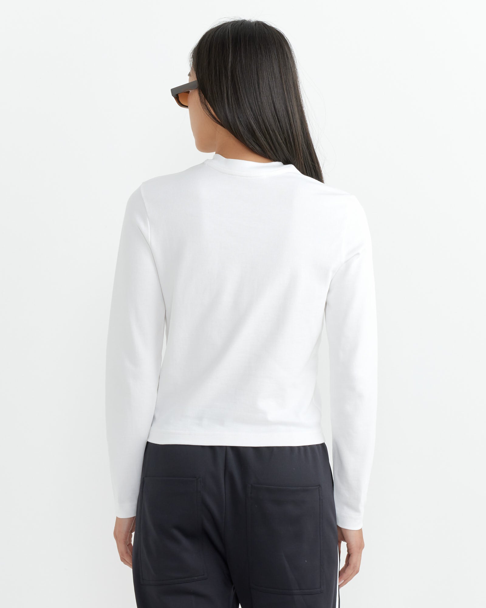 Tibi Perfect T Shrunken V-Neck Sweater White - White / S (263740)