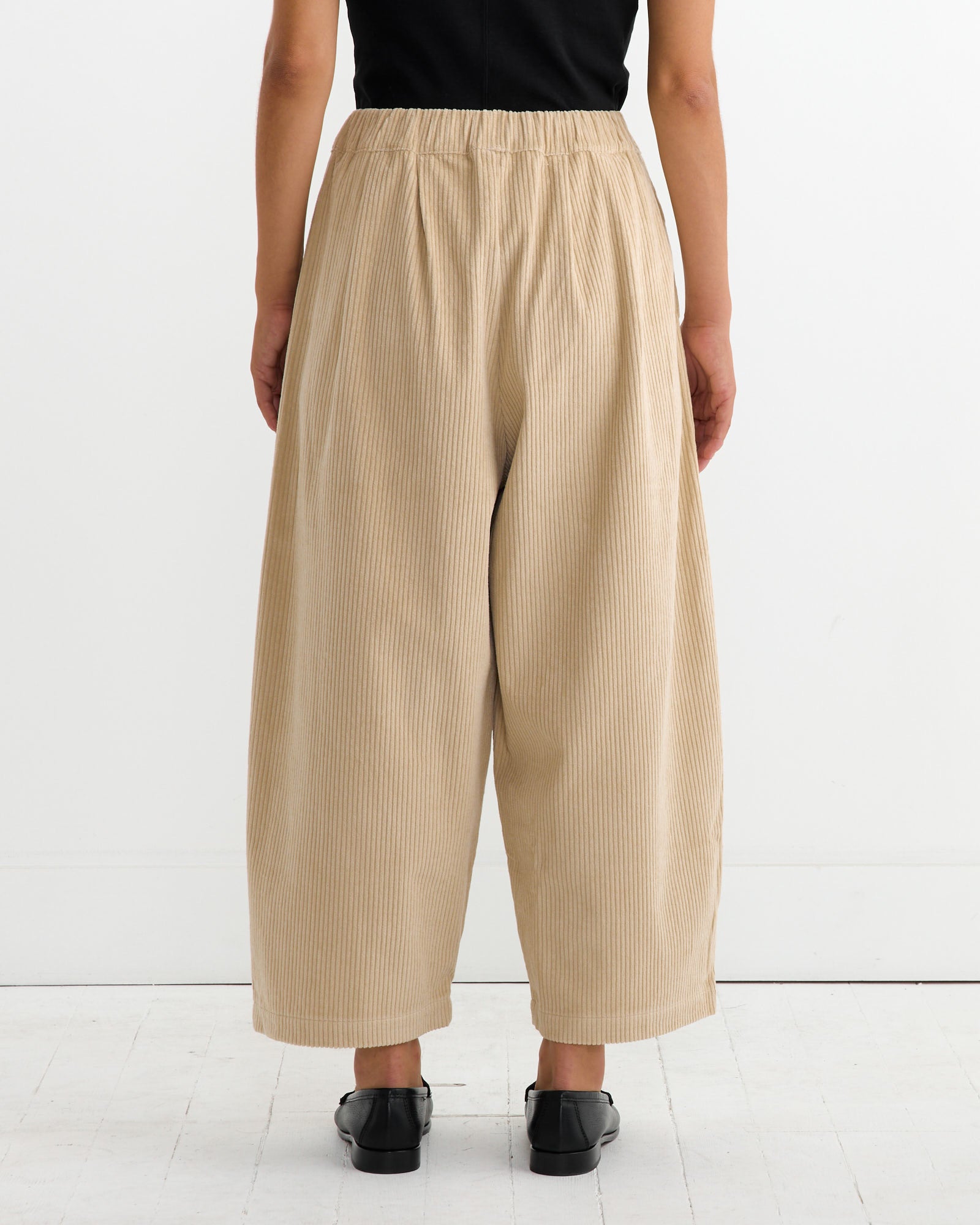 Corduroy Wide Pant in Ivory