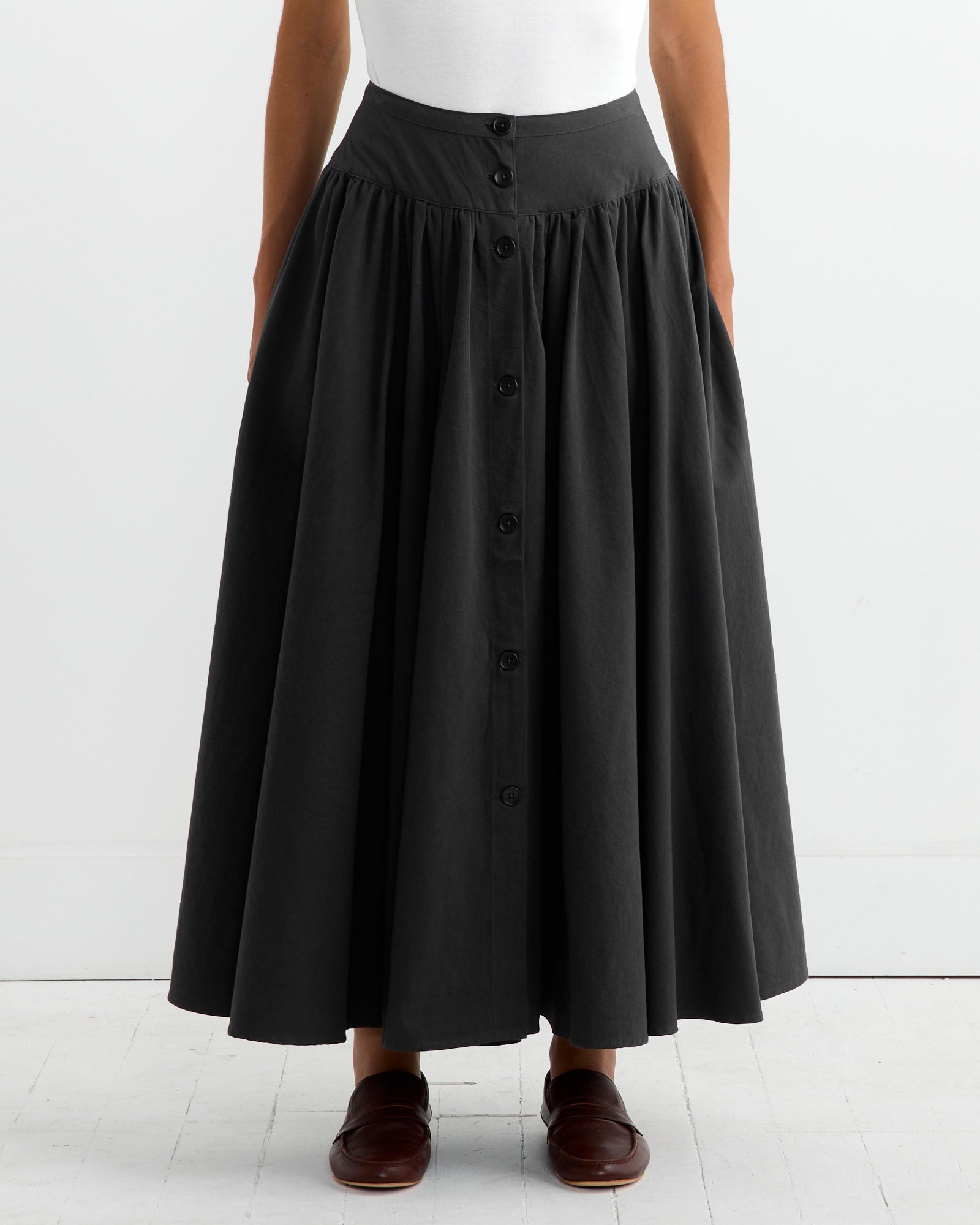 Circular Skirt in Dark Grey