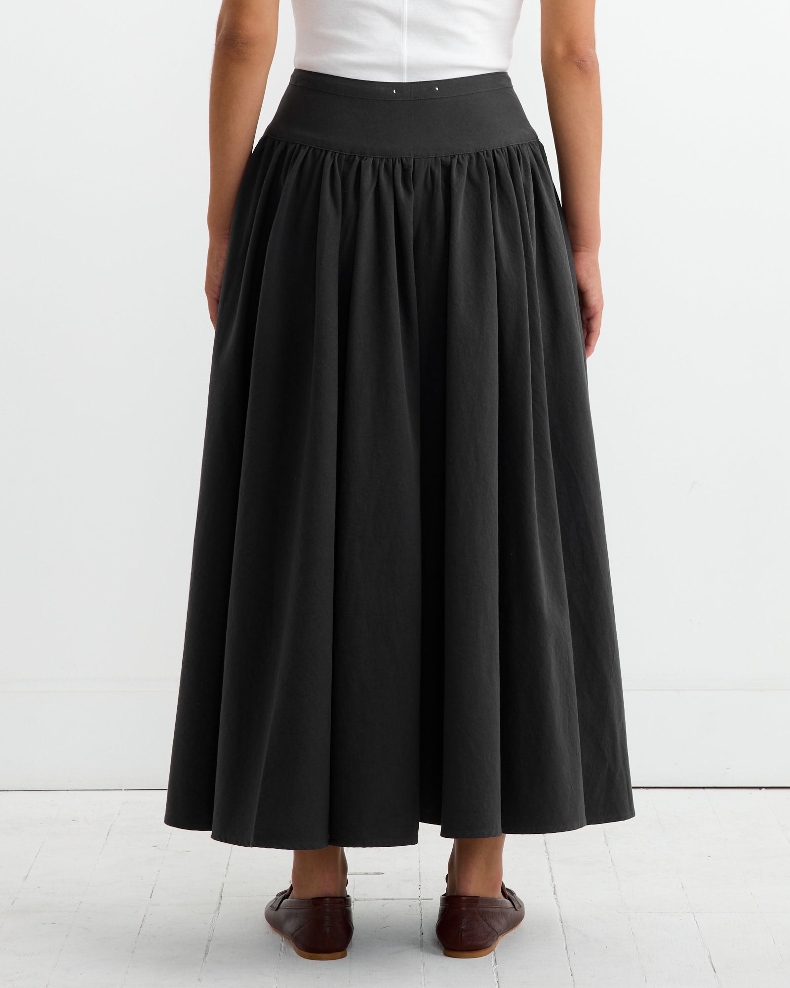 Black Crane Circular Skirt Dark Grey - Dark Grey / XS (263783)