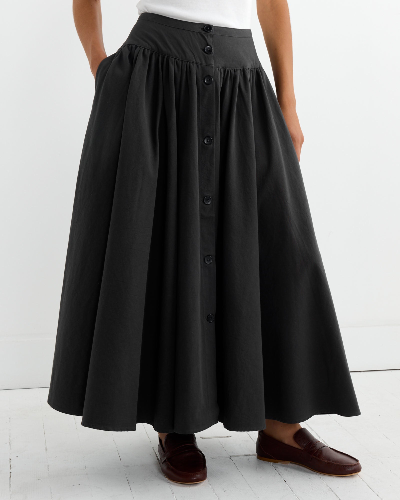 Circular Skirt in Dark Grey