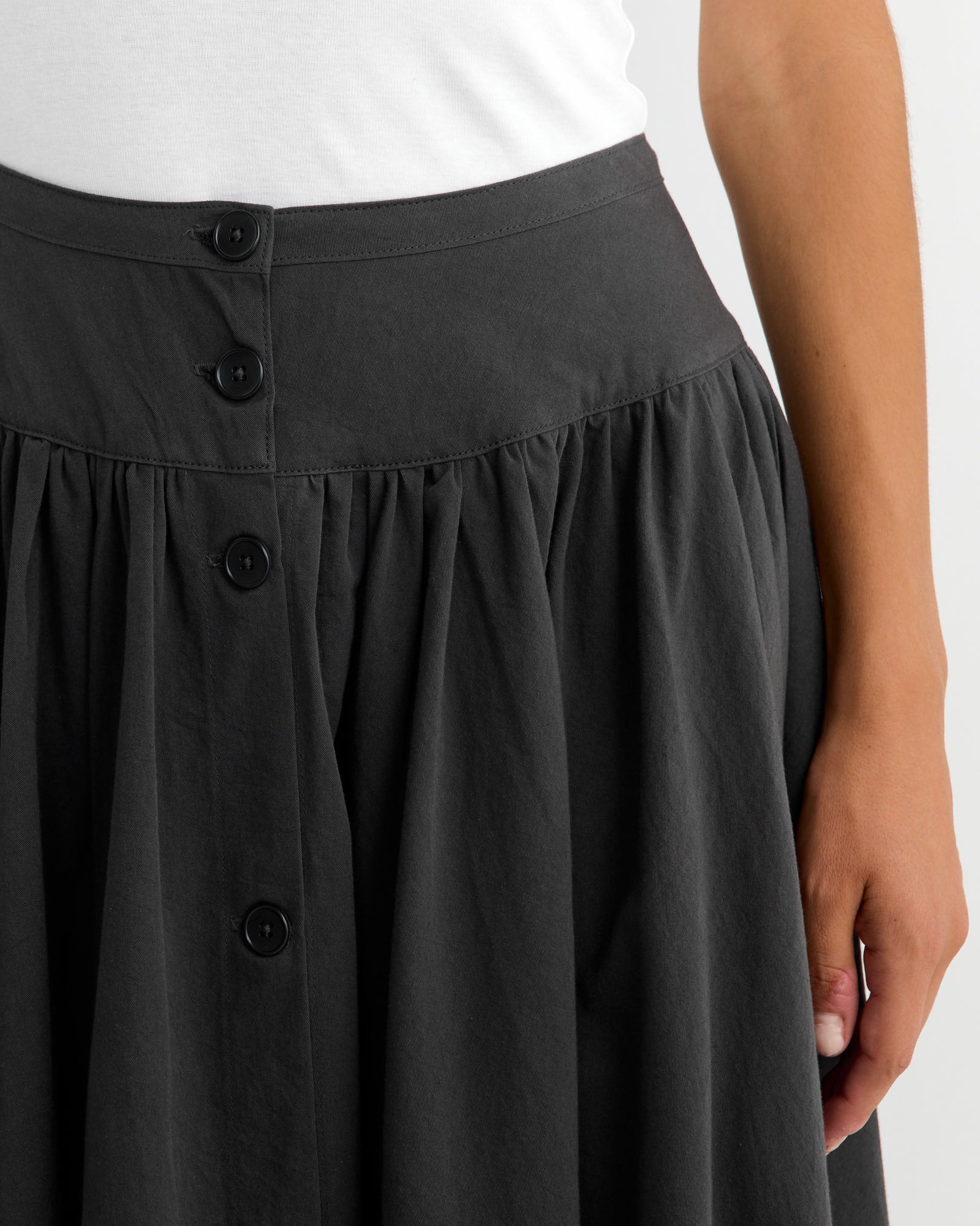 Circular Skirt in Dark Grey