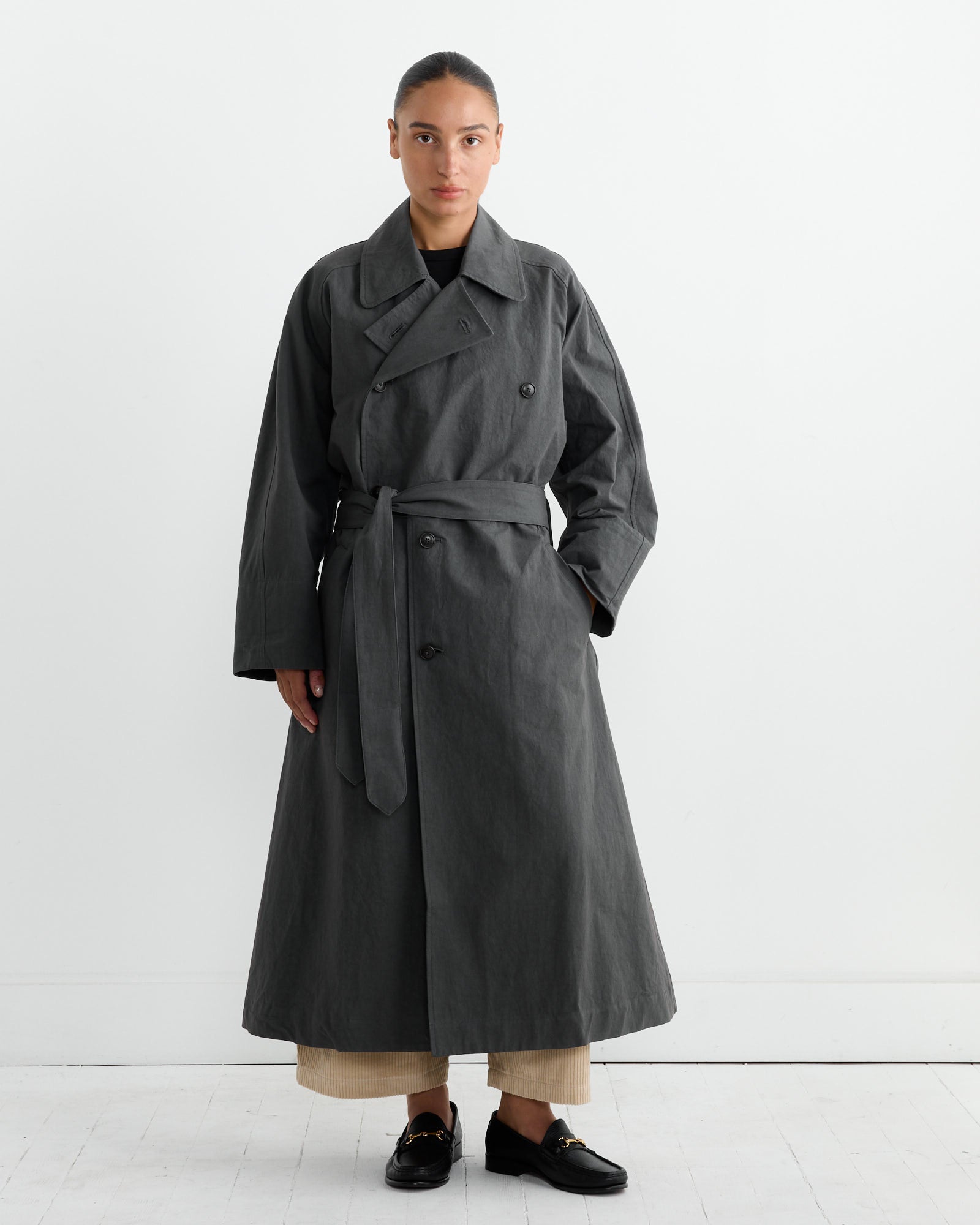 Coat in Slate