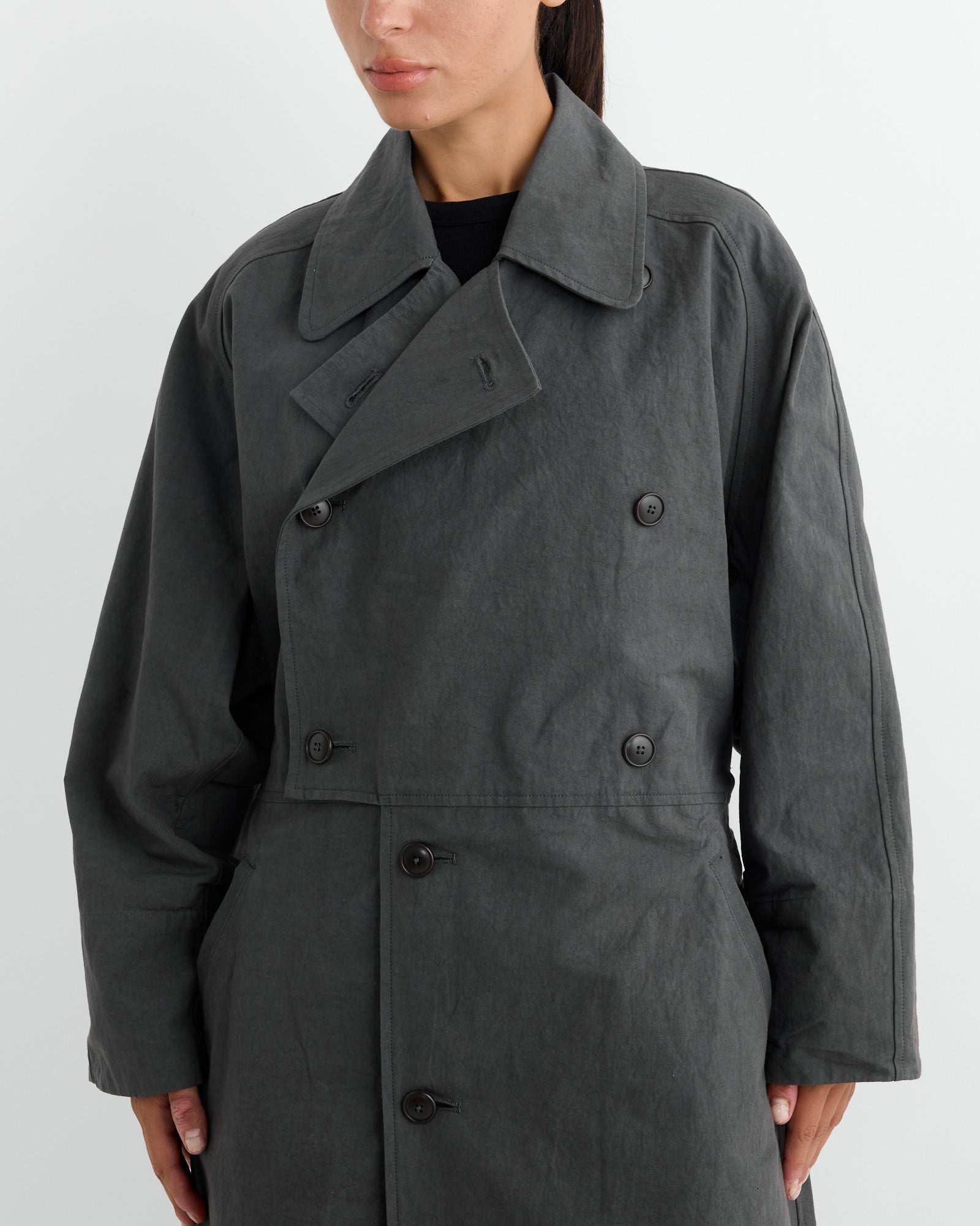 Coat in Slate