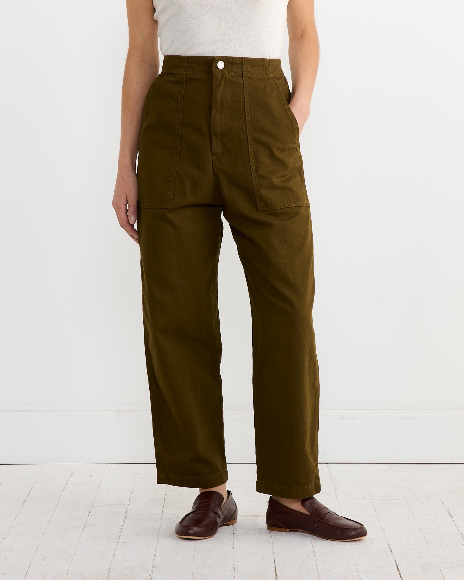 Shaina Mote Painter Pant Dark Olive - Dark Olive / S (263920)