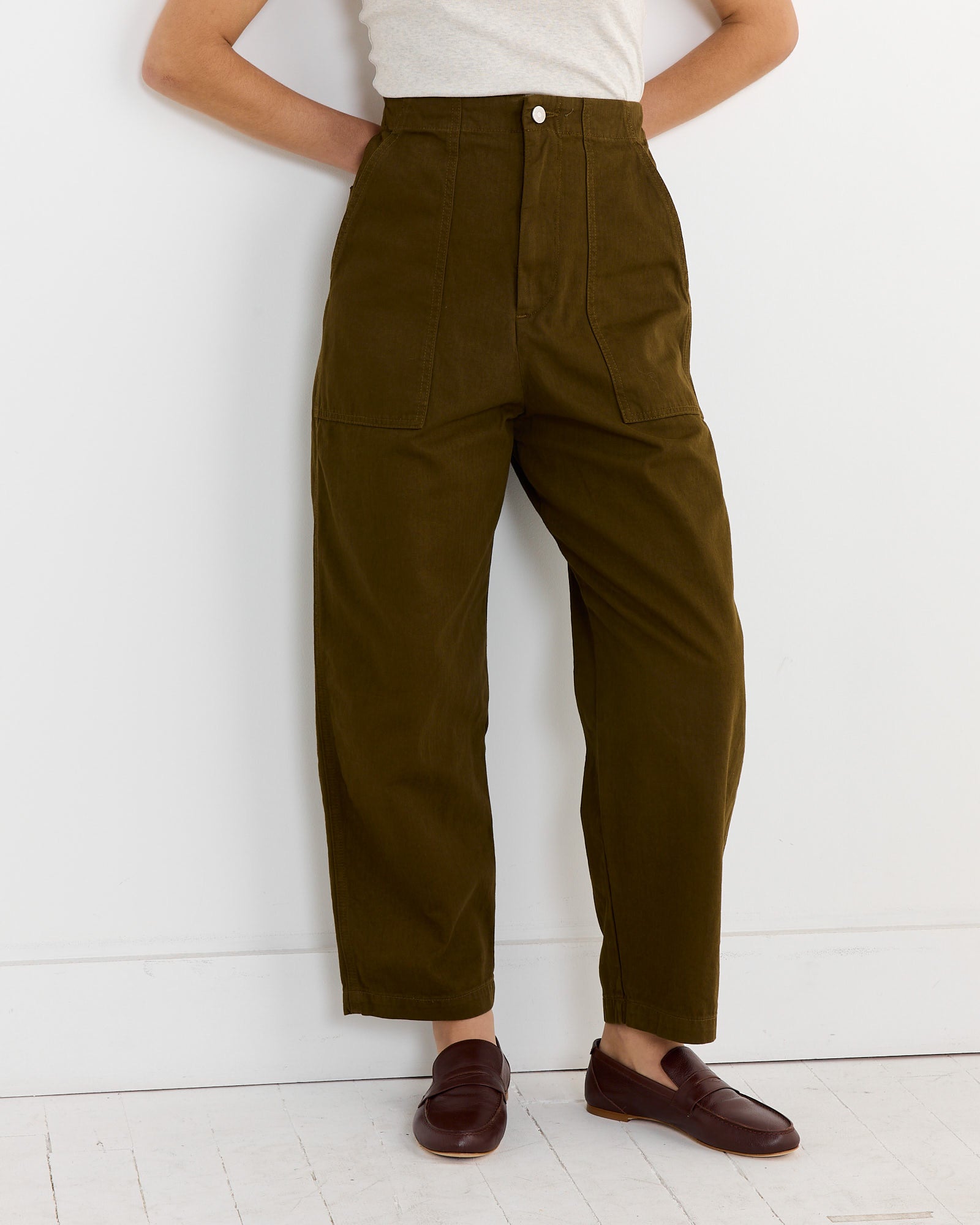 Shaina Mote Painter Pant Dark Olive - Dark Olive / S (263920)