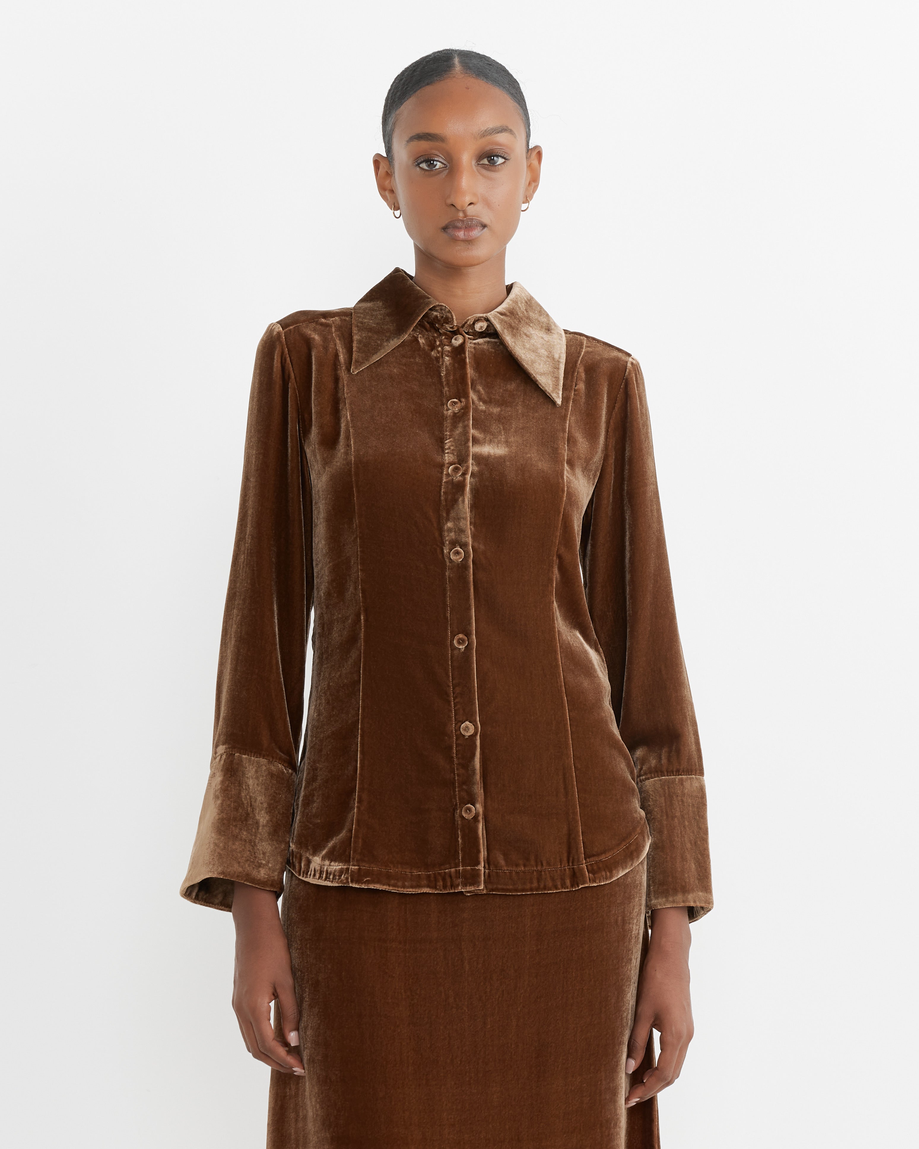 By Malene Birger Rosianna's Shirt Bison - Bison / 34 (263981)