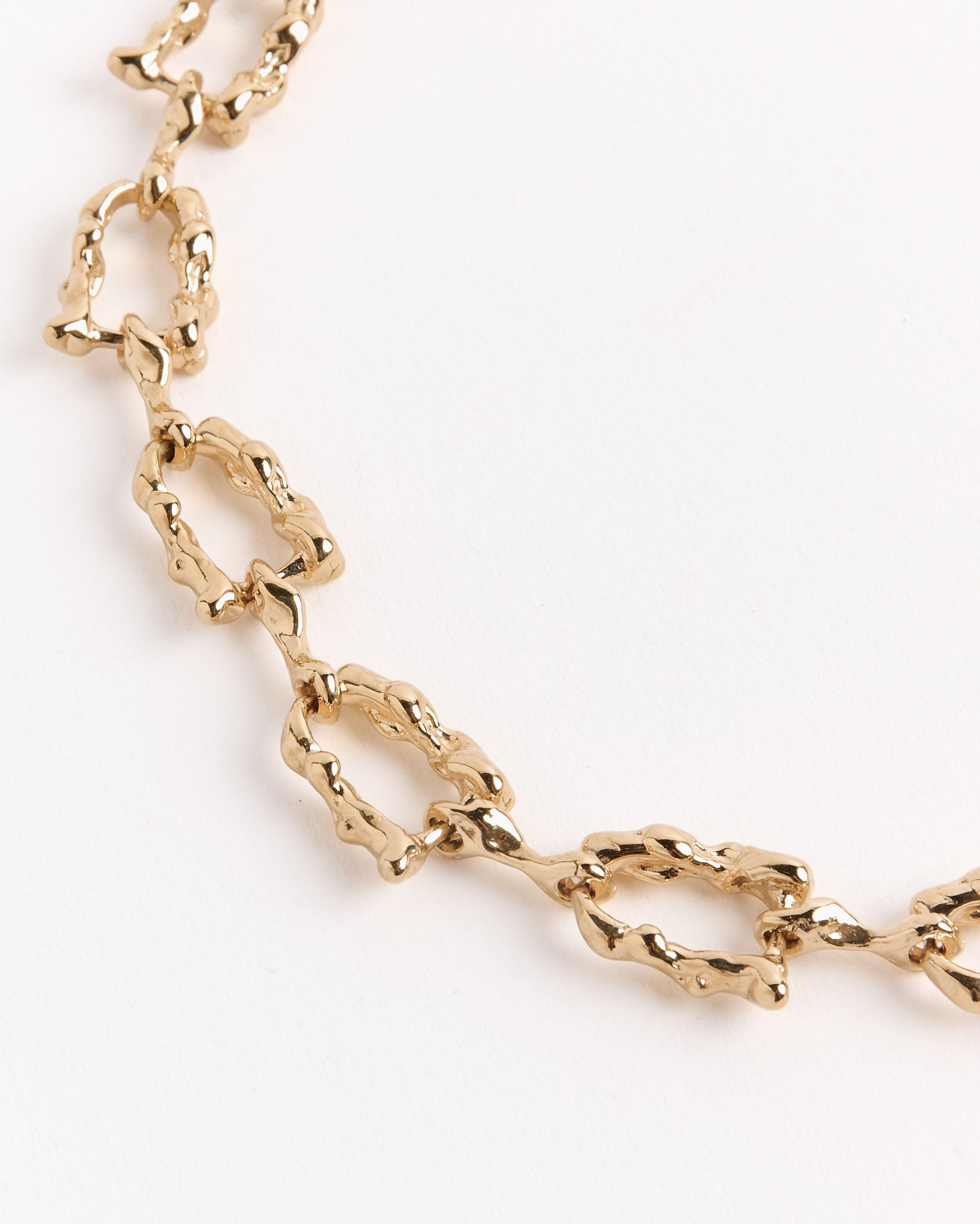 Lava Link Necklace in Gold Plated Bronze - Default Title (264018)