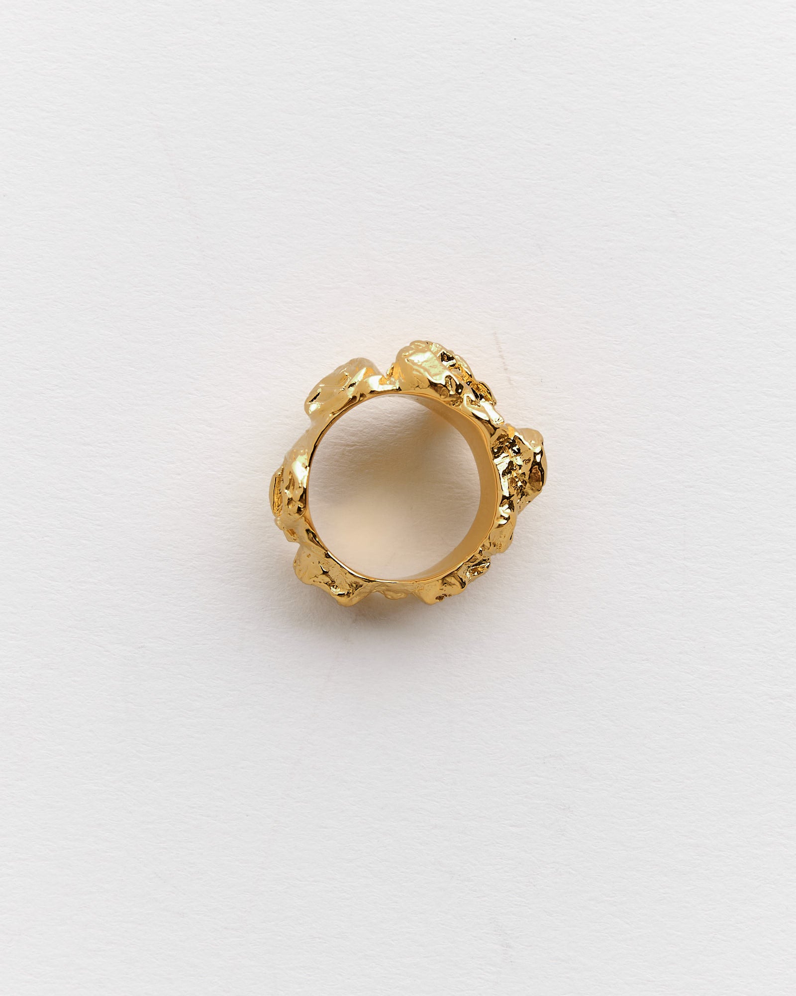 Bubble Ring in Gold Plated