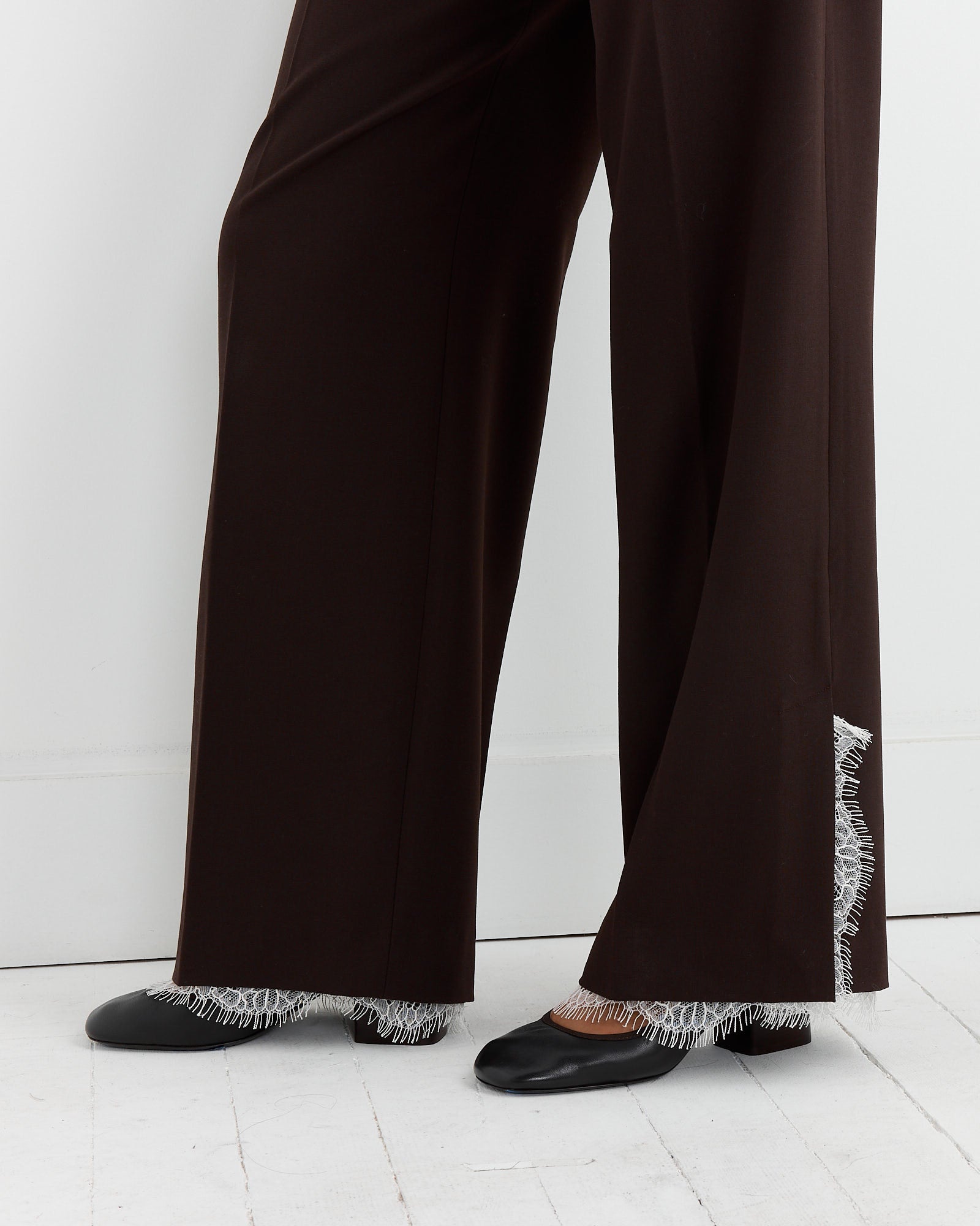 Celeste Lace Trouser in Umber