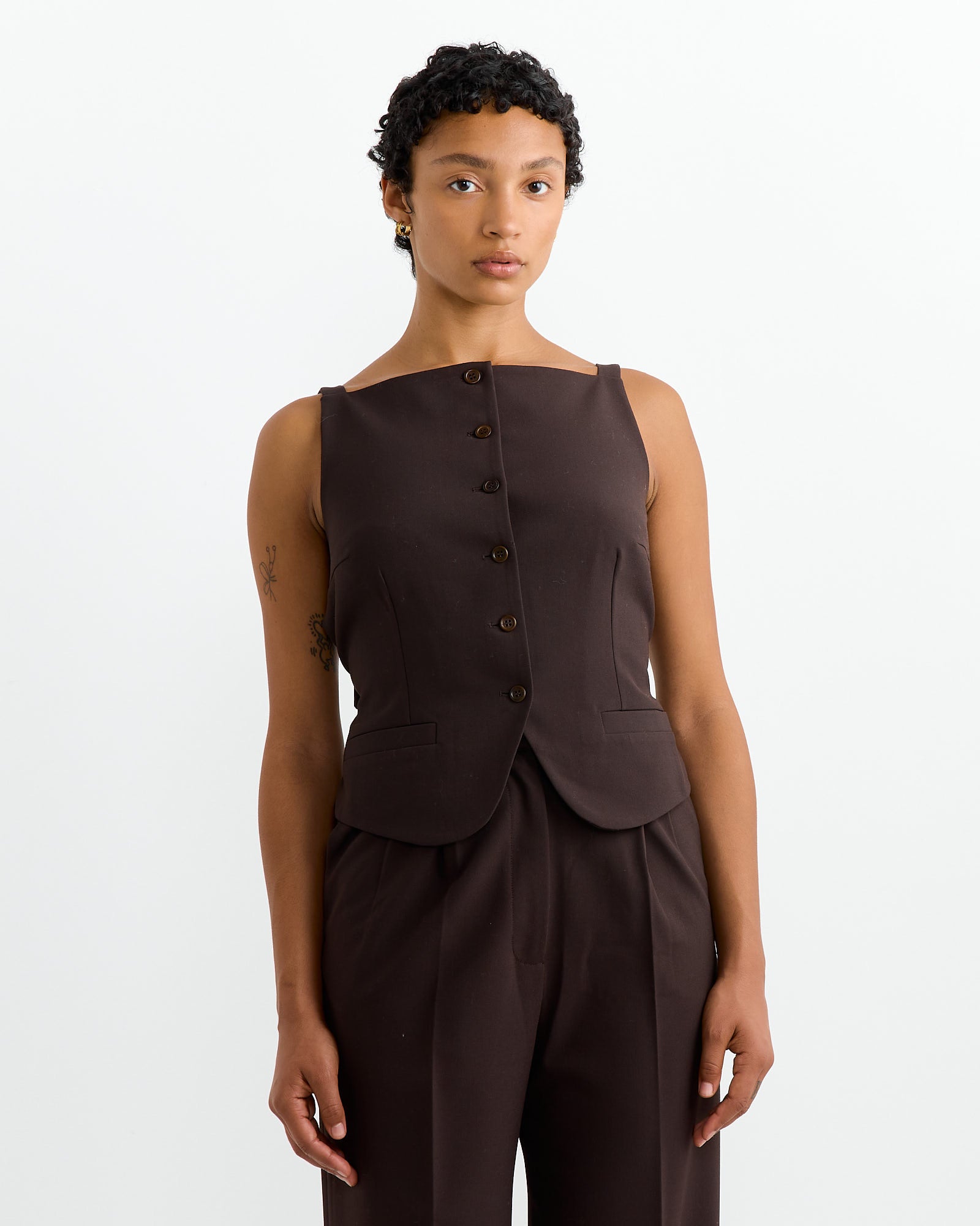 Beaufille Innes Vest Umber - Umber / S (264103)