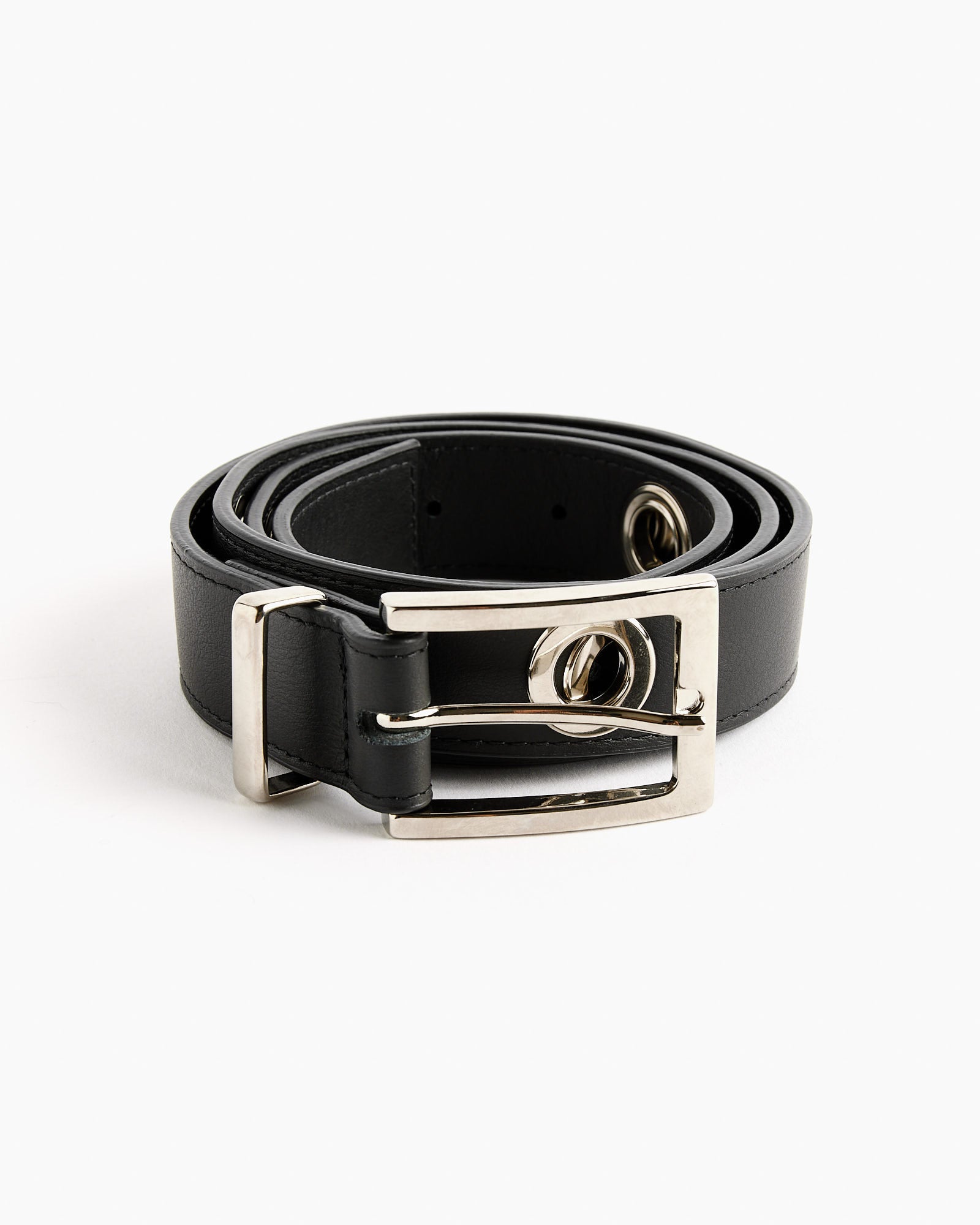 Eyelet Belt in Black