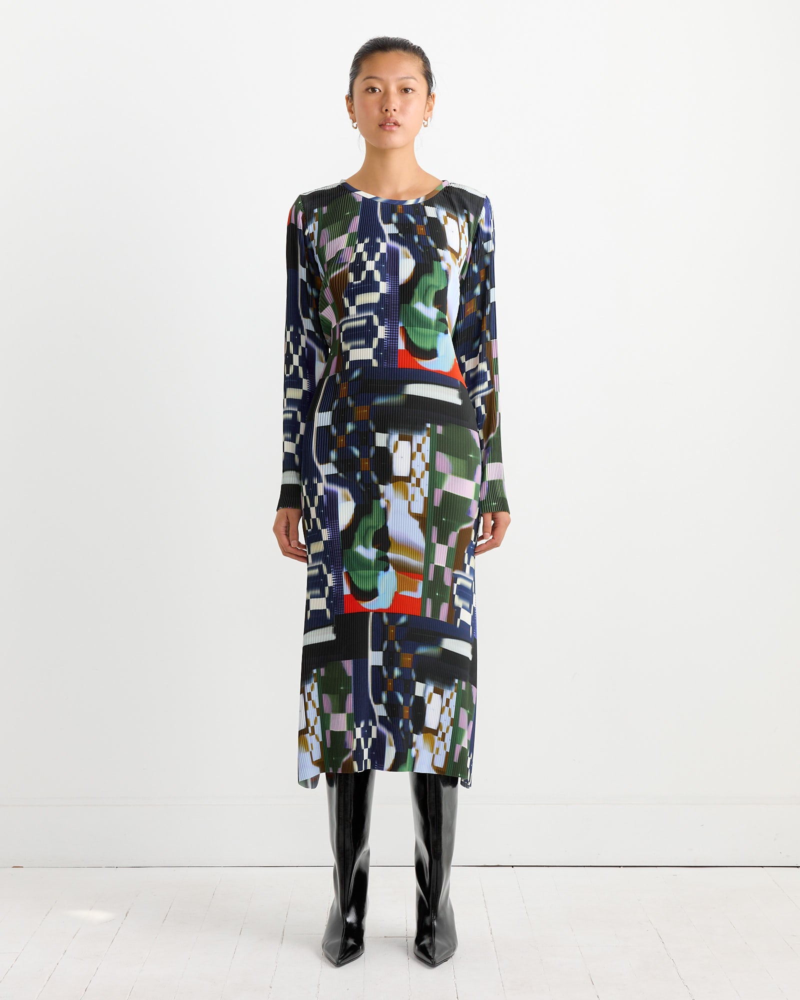 Henrik Vibskov Knight Plisse Dress Kaleidoscope Tetris - Kaleidoscope Tetris / XS (264118)