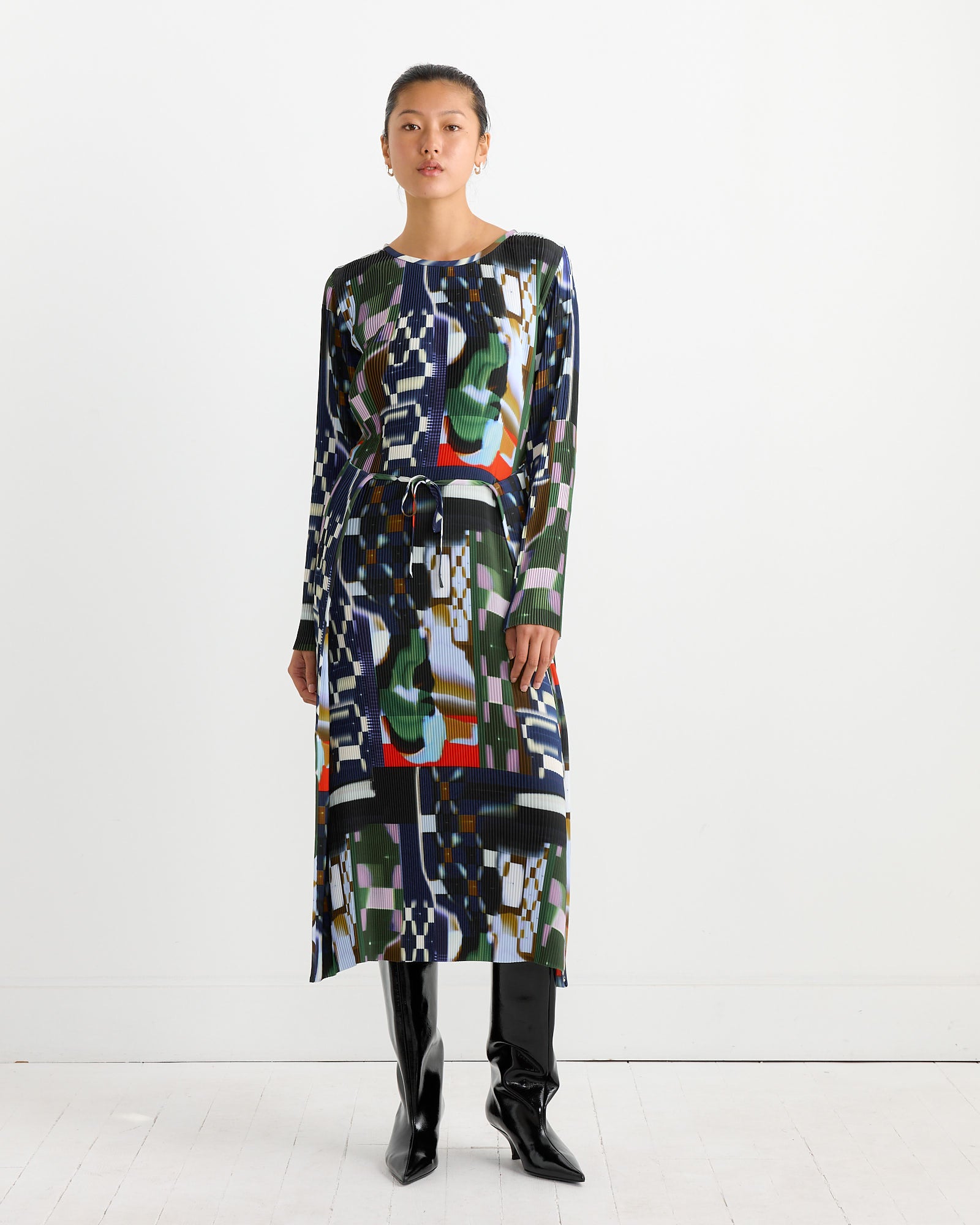 Henrik Vibskov Knight Plisse Dress Kaleidoscope Tetris - Kaleidoscope Tetris / XS (264118)