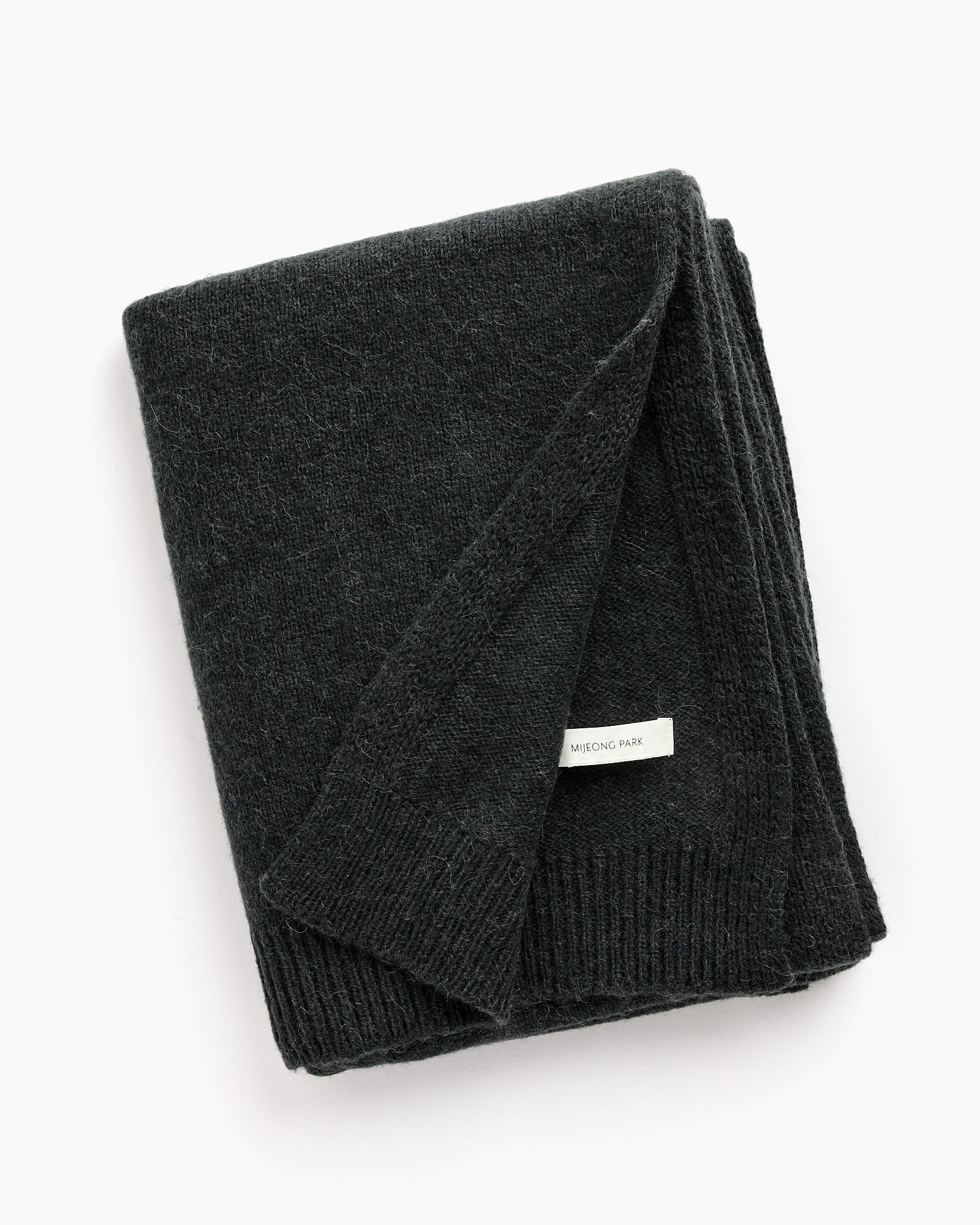 Mijeong Park Alpaca Blend Knit Scarf - Charcoal - Default Title (264266)