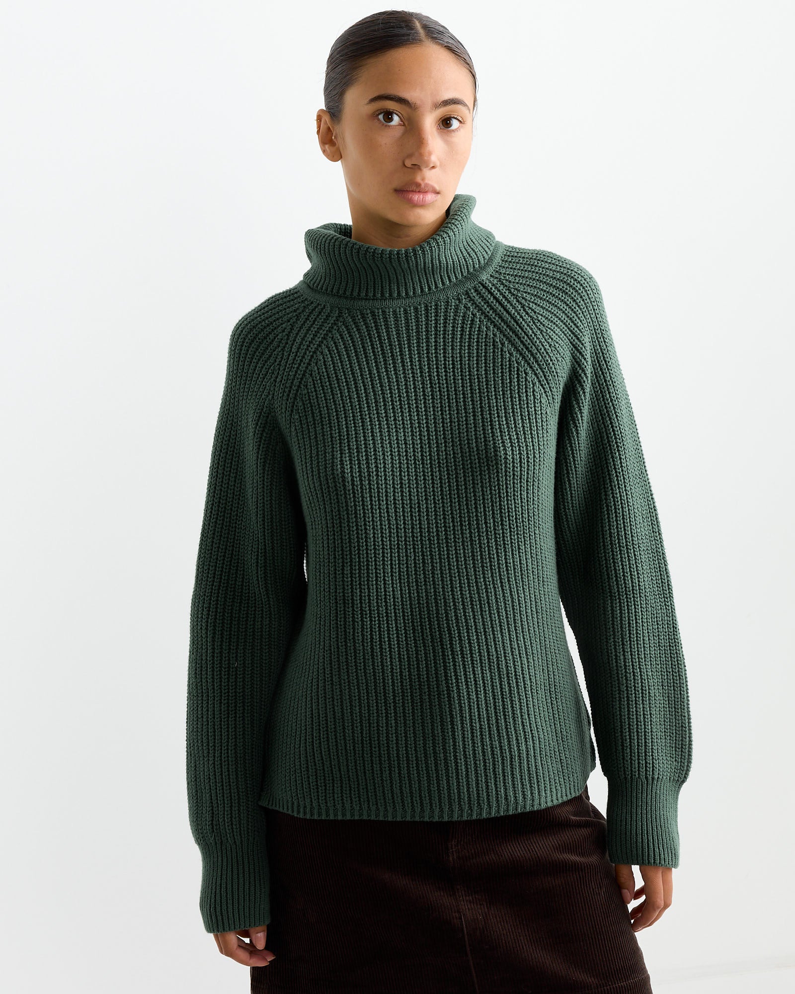 Alex Mill Chelsea Turtleneck Hunter Green - Hunter Green / S (264330)