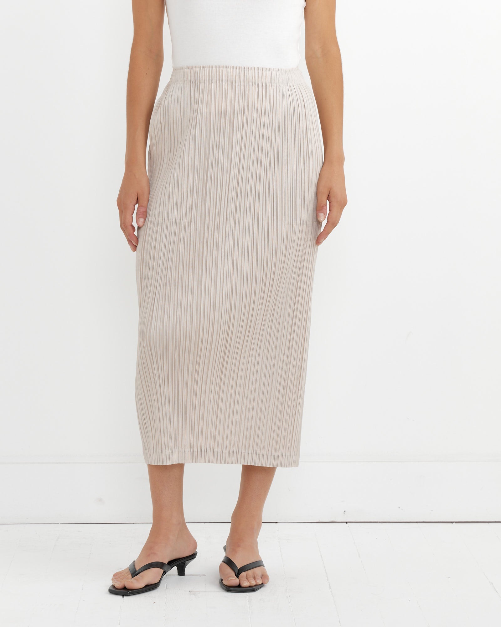 Issey Miyake Pleats Please Thicker Bottoms 1 Light Beige - Light Beige / 3 (264339)