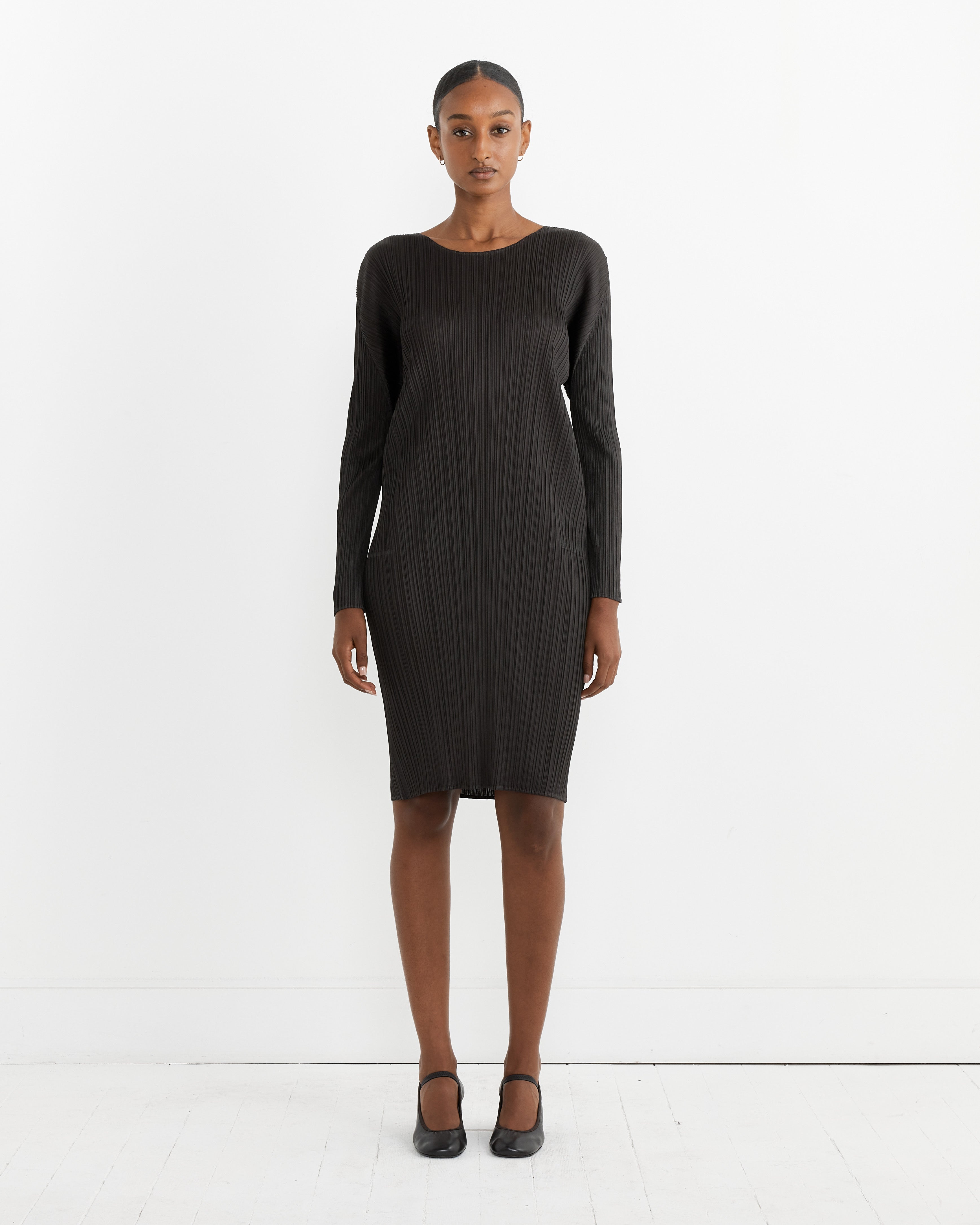 Issey Miyake Pleats Please MC Aug Dress Charcoal - Charcoal / 5 (264347)