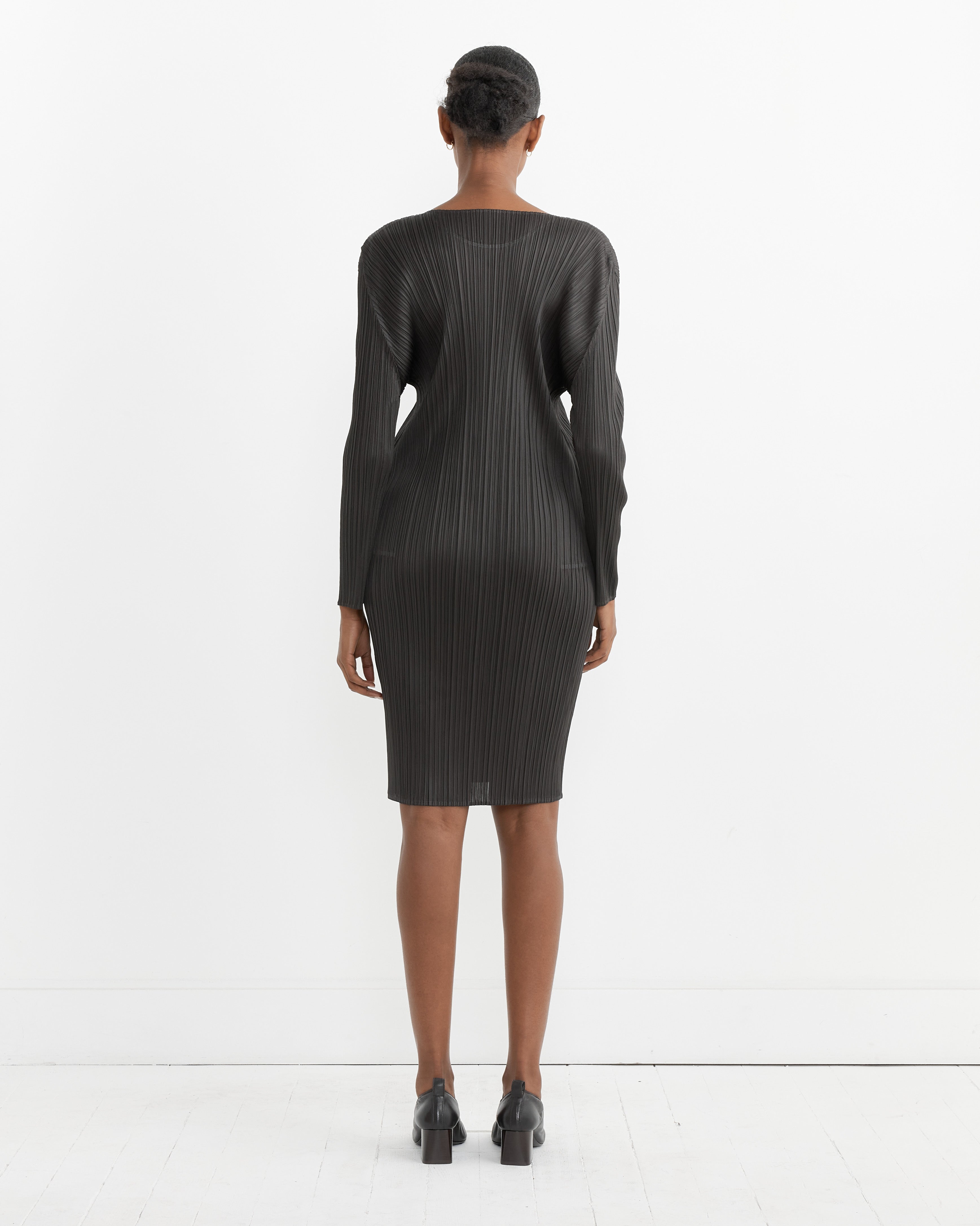 Issey Miyake Pleats Please MC Aug Dress Charcoal - Charcoal / 5 (264347)