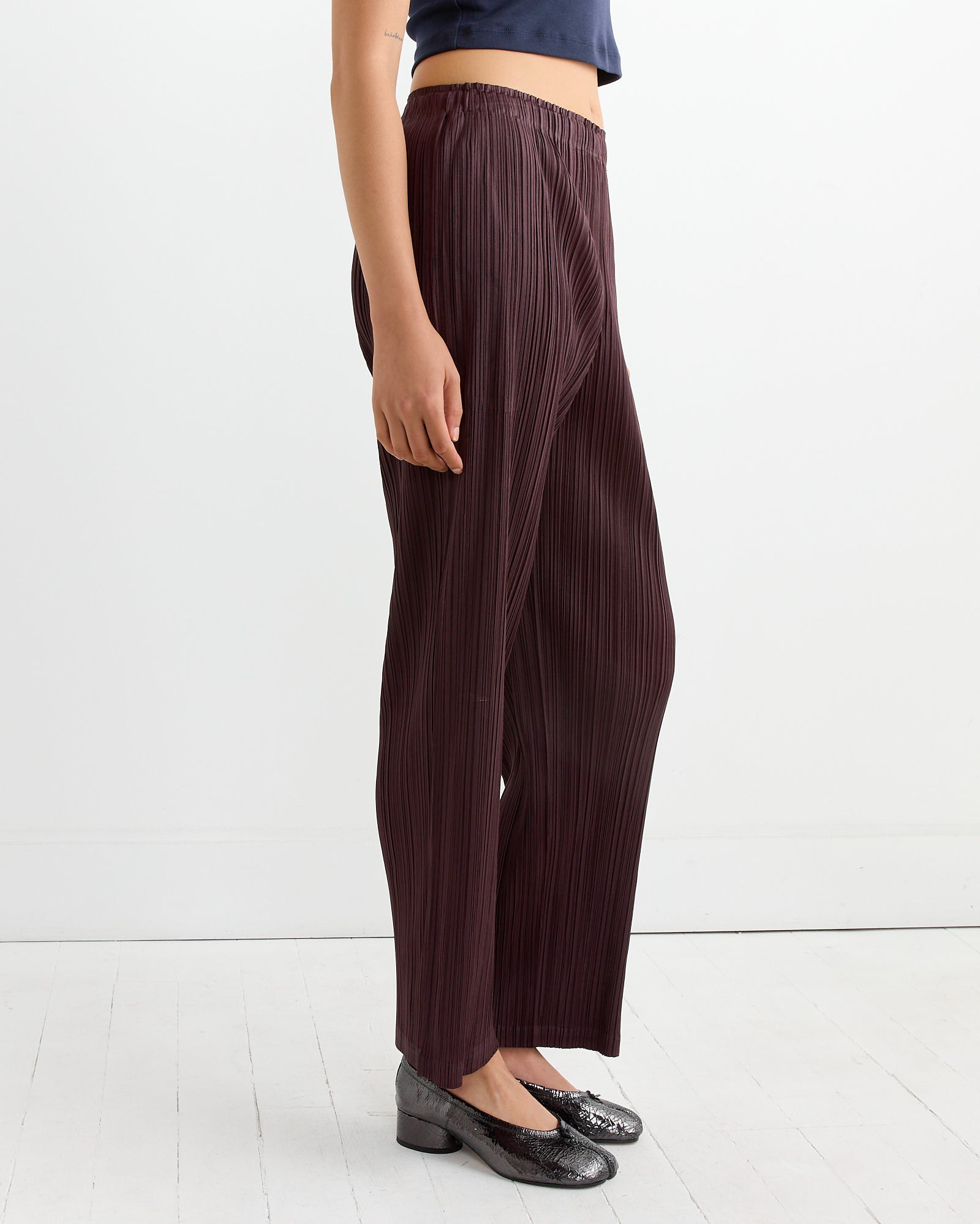 Issey Miyake Pleats Please MC Sept Pant Dark Brown - Dark Brown / 5 (264349)