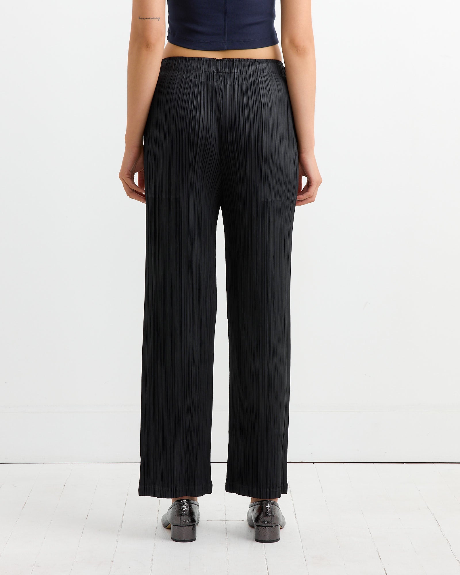 Issey Miyake Pleats Please Thicker Bottoms 2 Black - Black / 5 (264351)