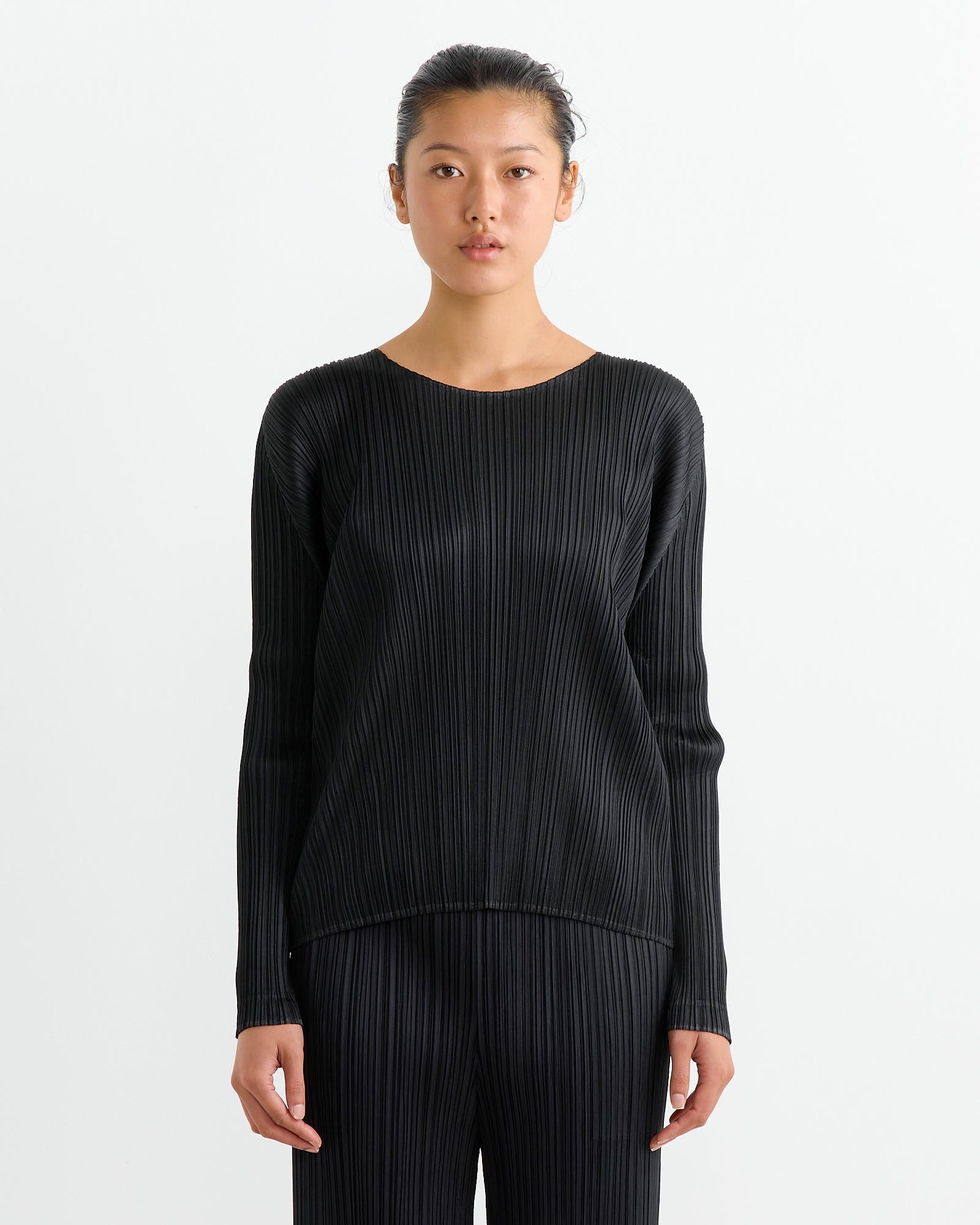 Issey Miyake Pleats Please MC Sept Top Black - Black / 5 (264357)