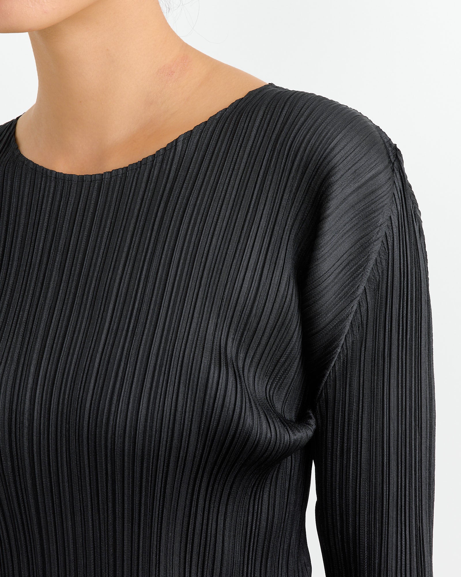 Issey Miyake Pleats Please MC Sept Top Black - Black / 5 (264357)