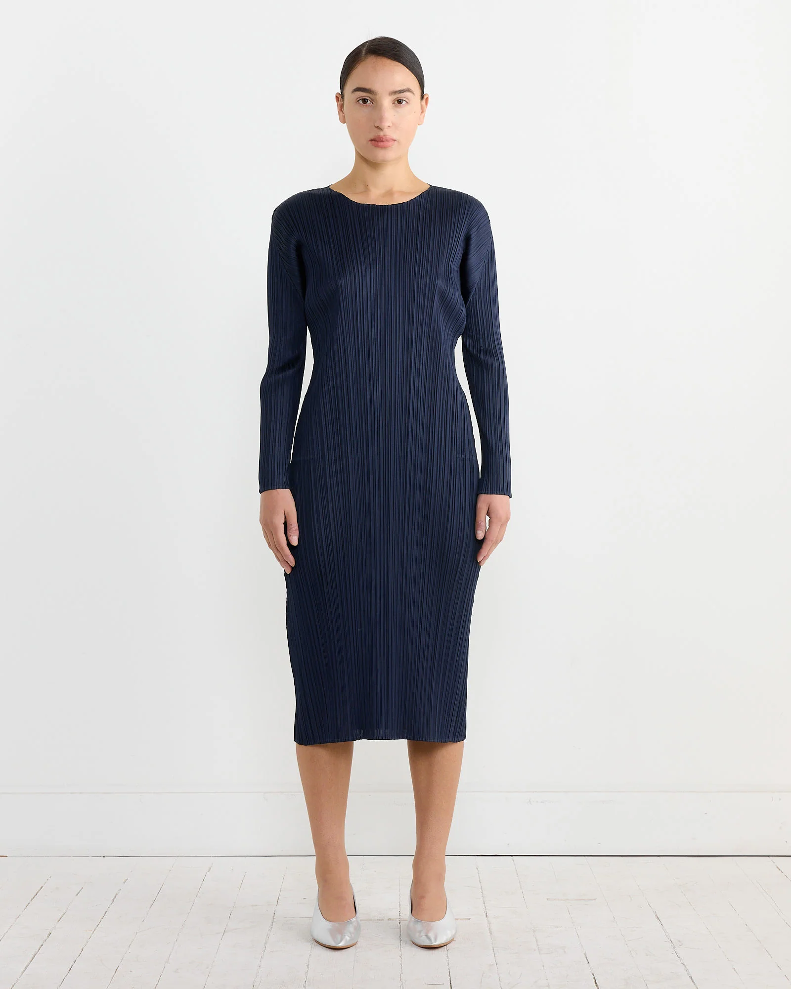 Issey Miyake Pleats Please MC Nov Dress Dark Navy - Dark Navy / 3 (264373)