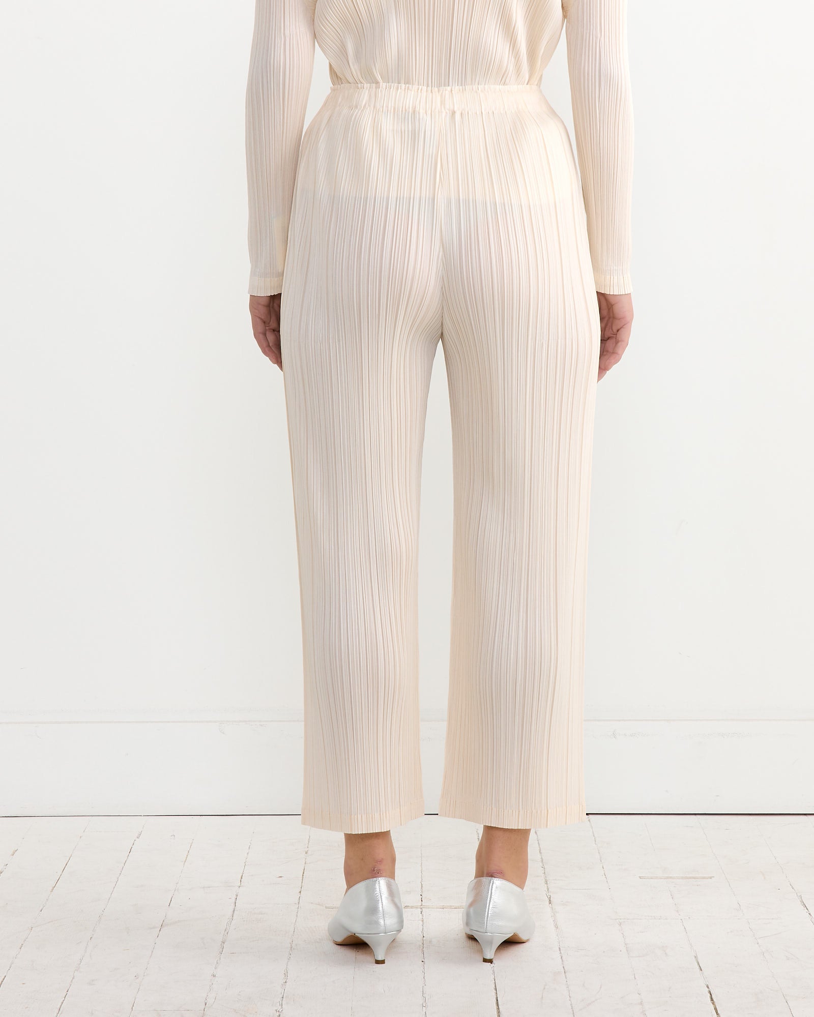 Issey Miyake Pleats Please MC Dec Pant Off White - Off White / 3 (264375)