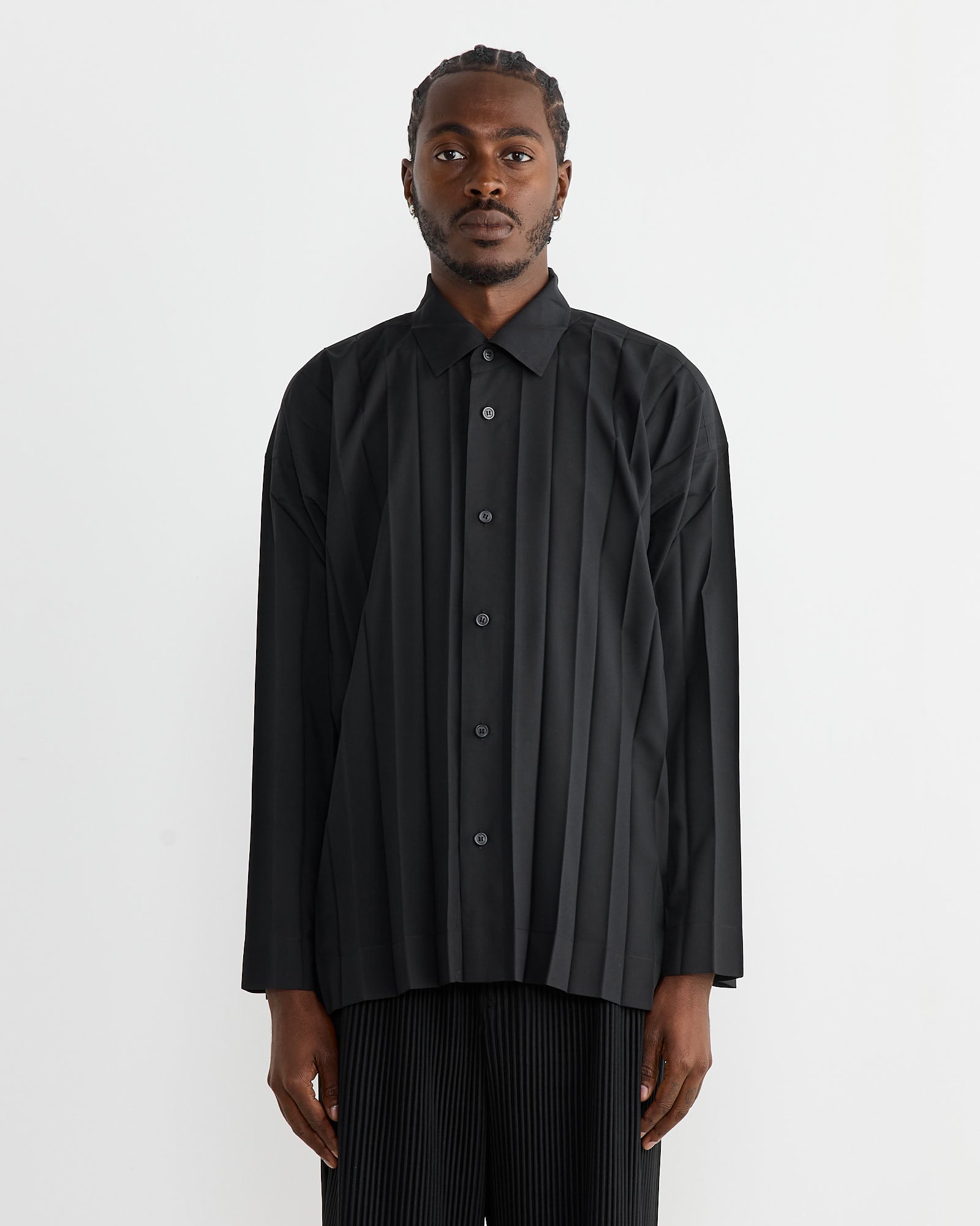 Issey Miyake Homme Plisse Edge Shirt Black - Black / 3 (264442)