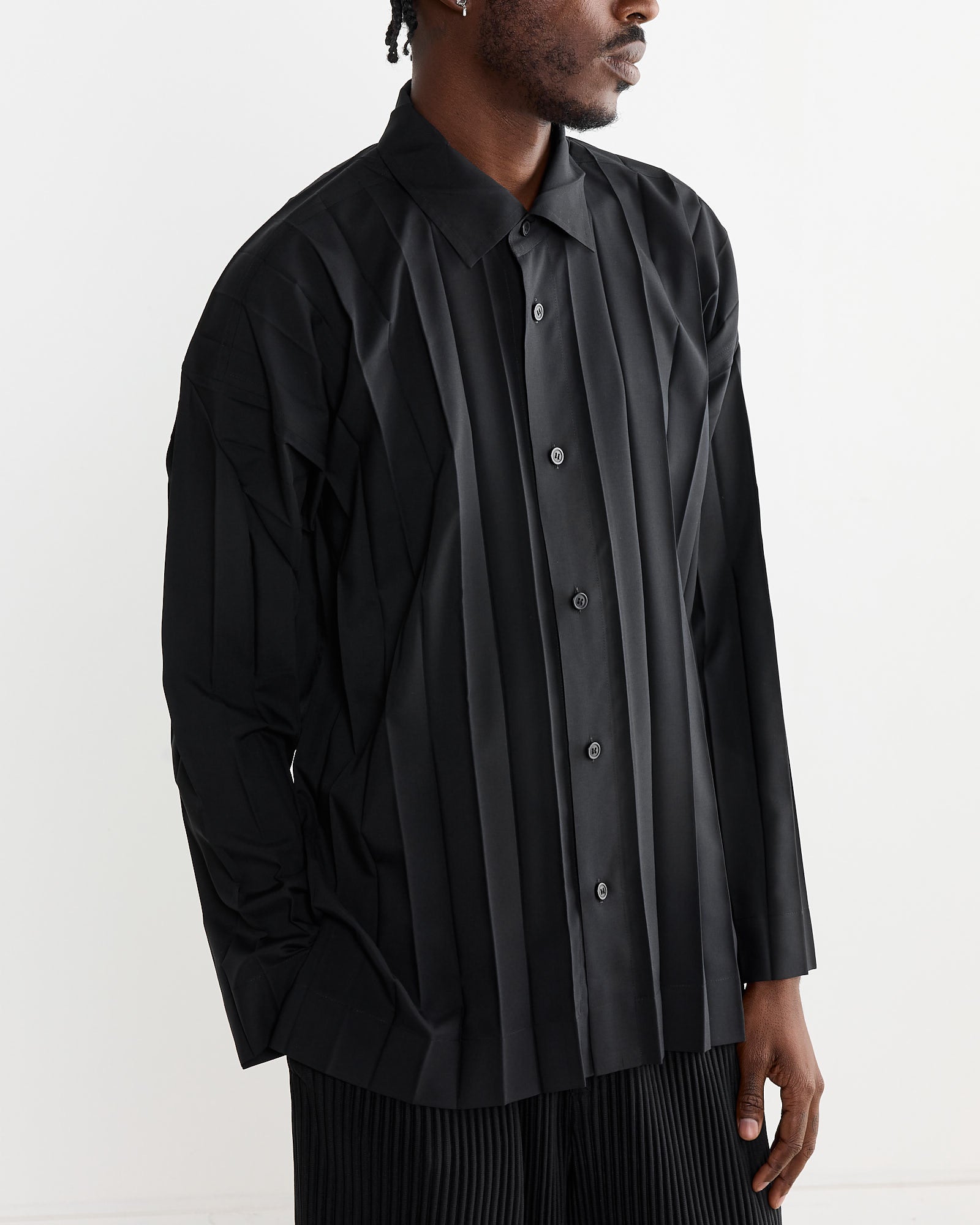 Issey Miyake Homme Plisse Edge Shirt Black - Black / 3 (264442)