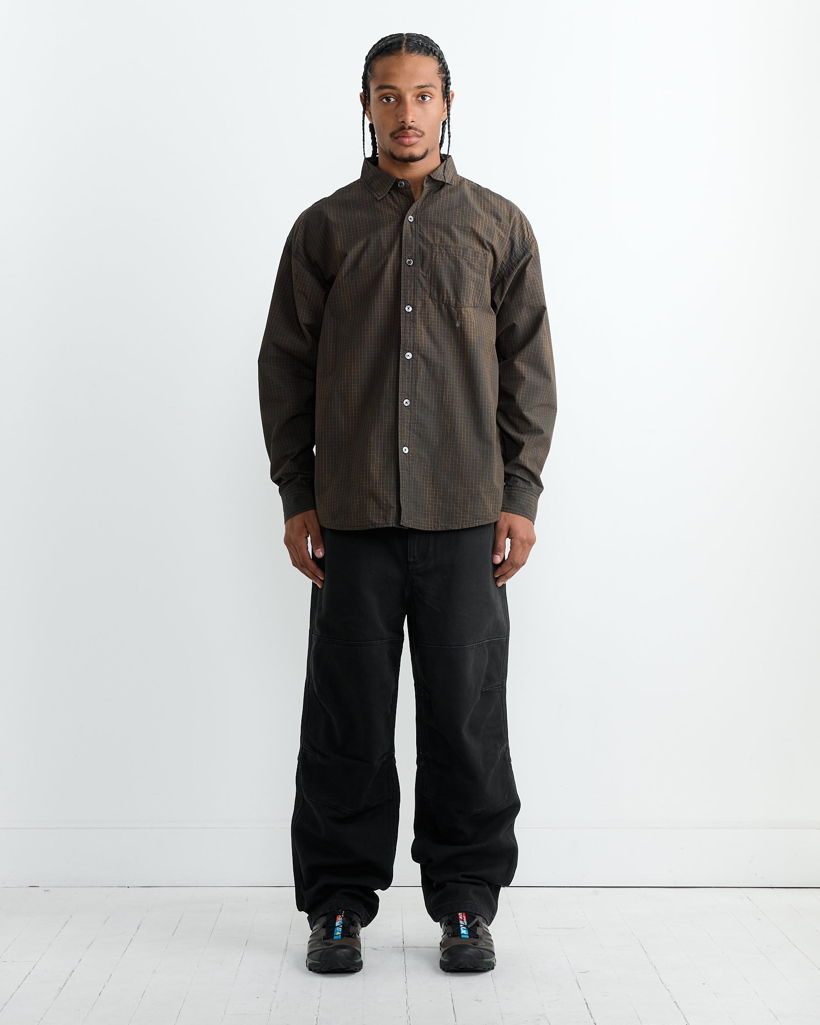 Stussy Classic Sprayed L/S Shirt Tan - Tan / L (264459)