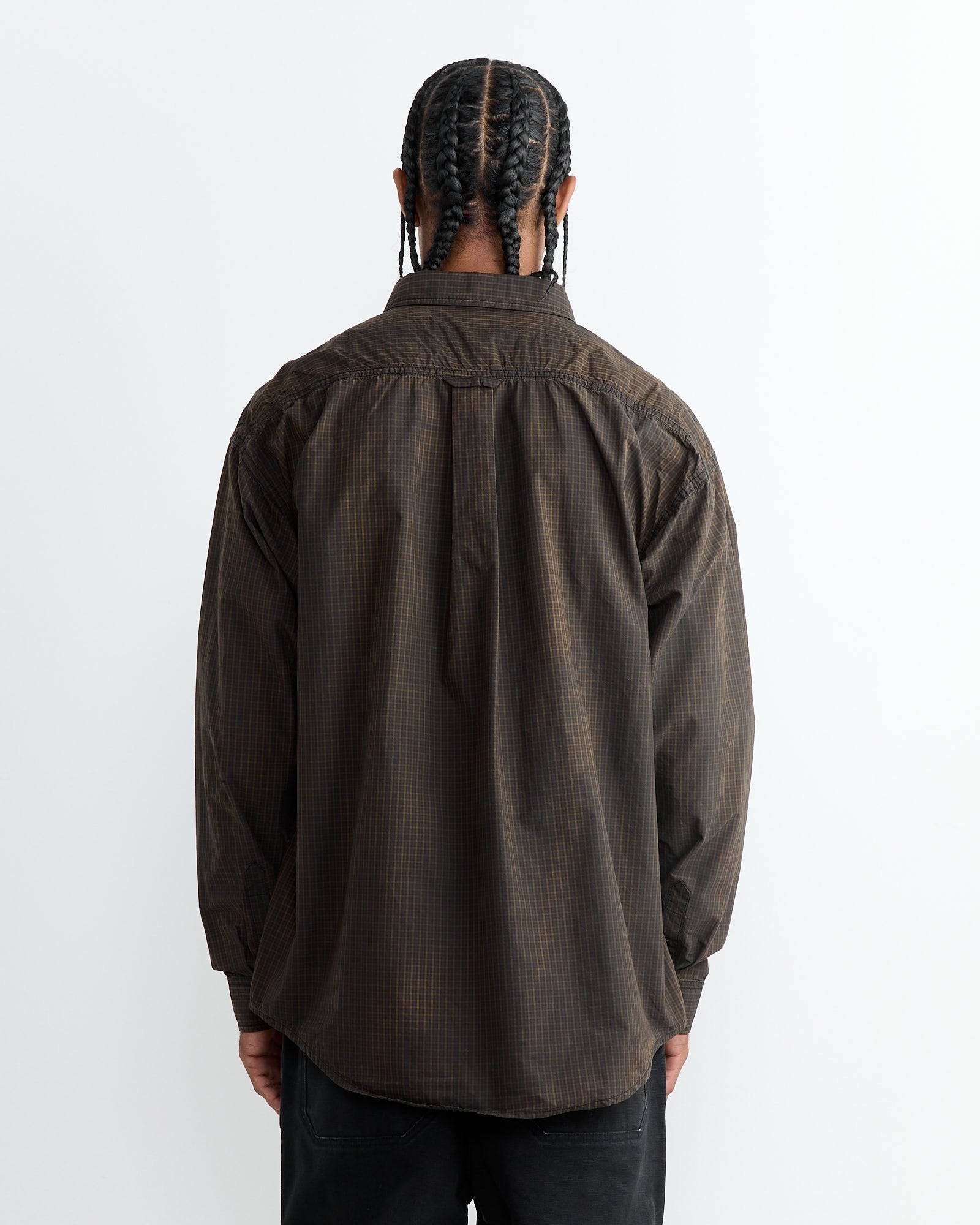 Stussy Classic Sprayed L/S Shirt Tan - Tan / L (264459)