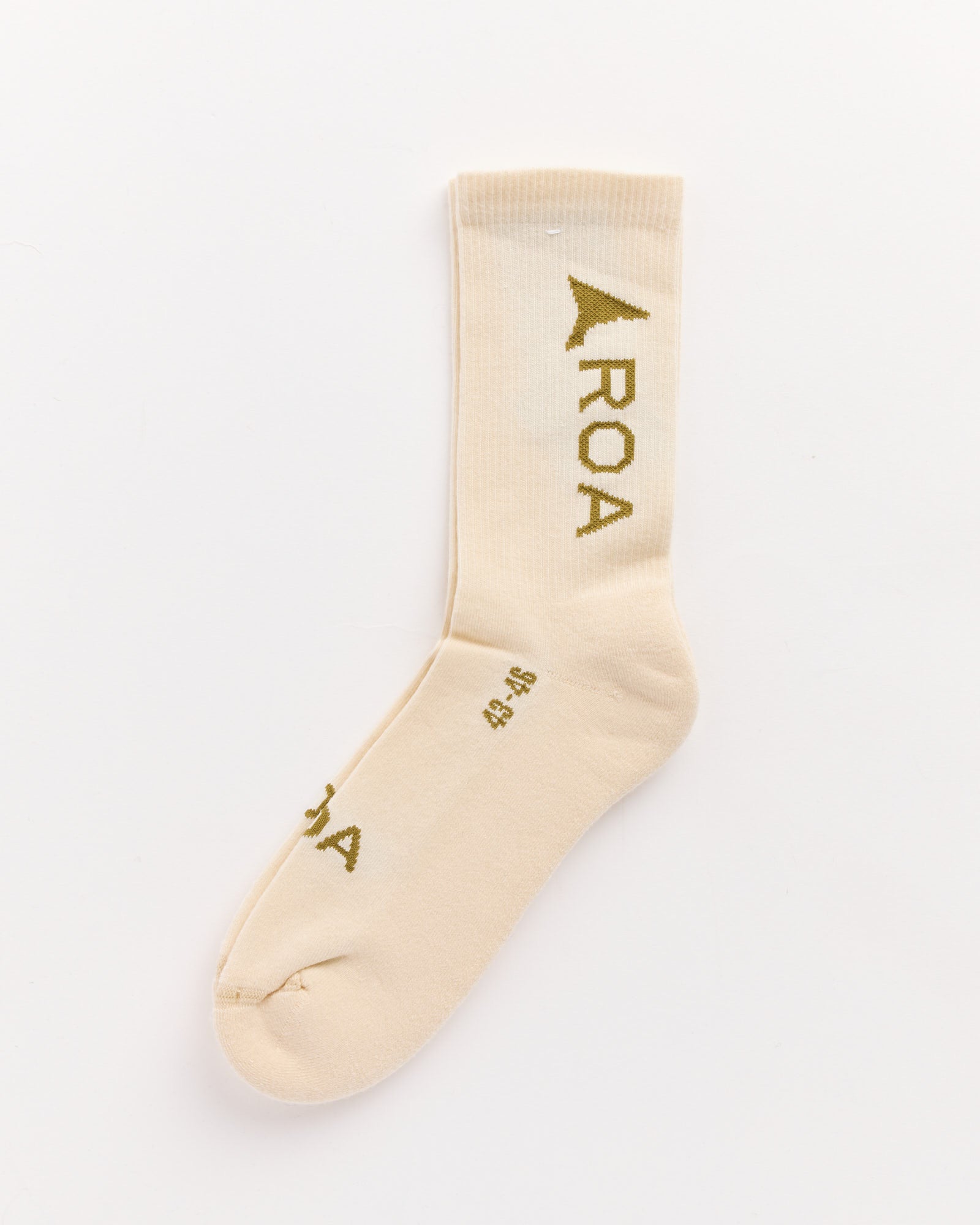 ROA Logo Socks Bone White - Bone White / 43-46 (264662)