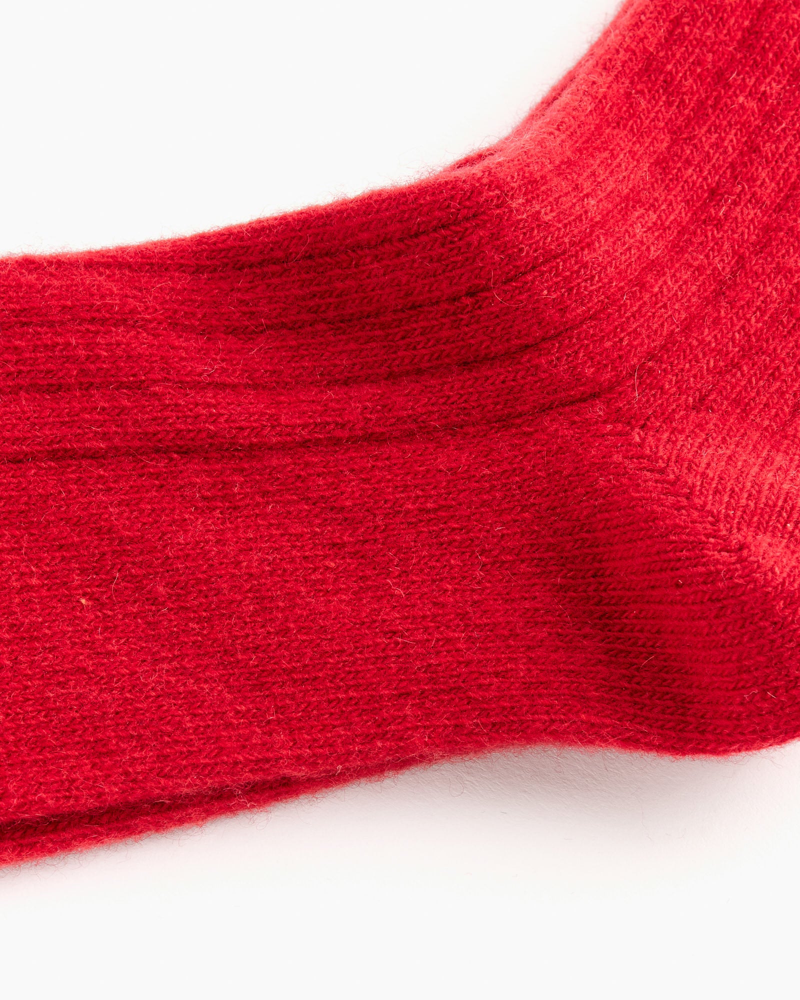 Italian Cashmere Cozy Rib Crew in Pomegranate