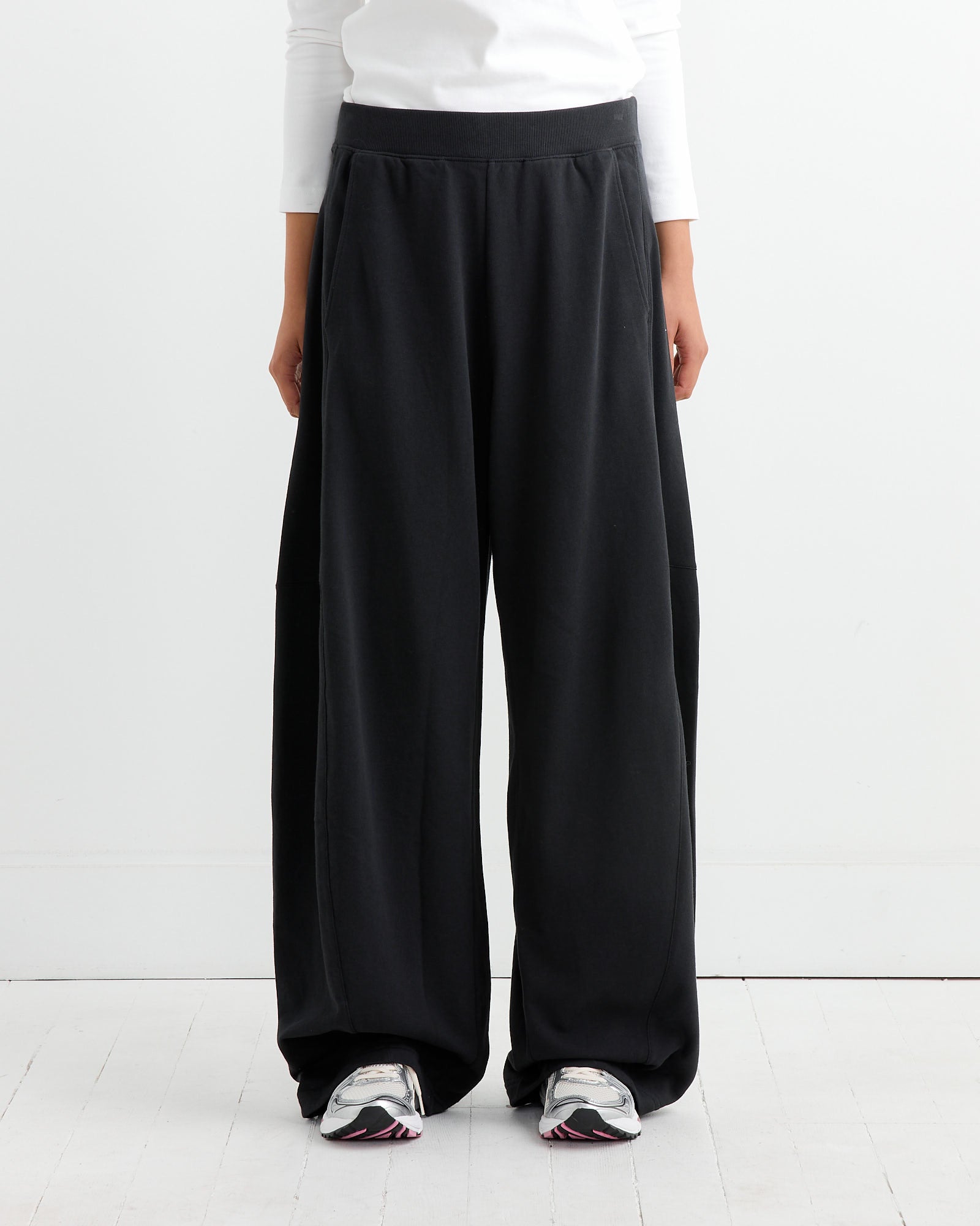 Tibi Summer Sweatshirting Winslow Pant Black - Black / XS (264749)