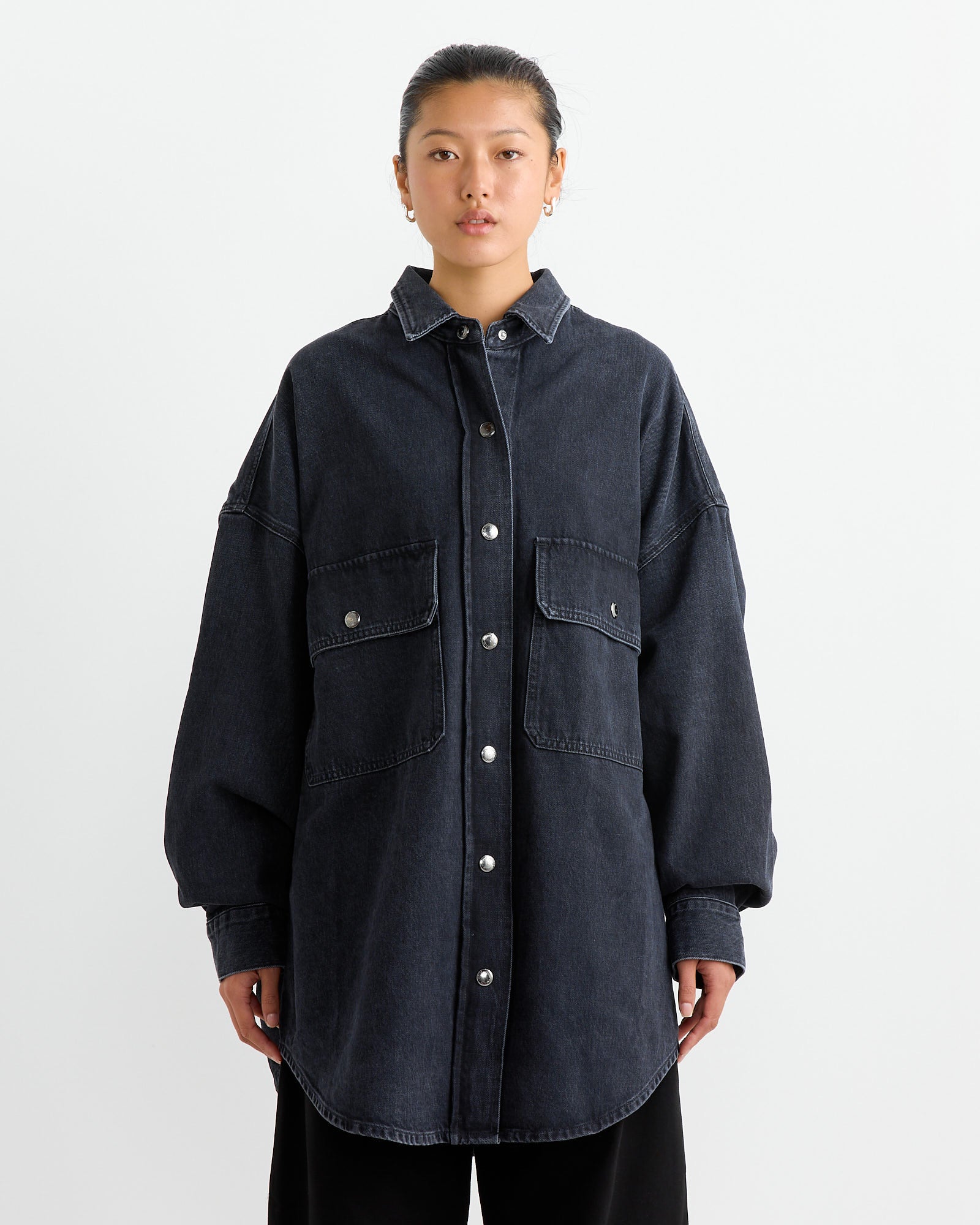 Talli Oversized Shirt in Begun