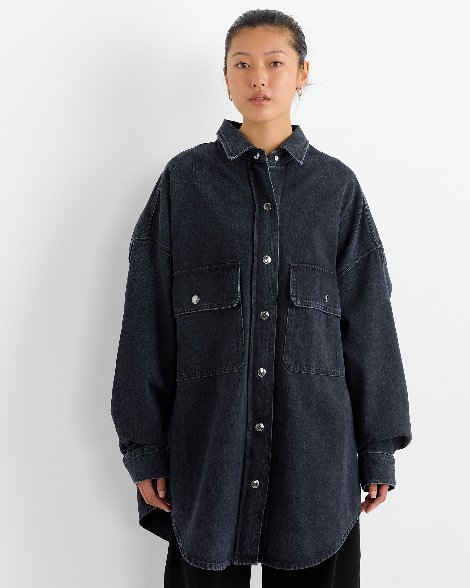 Talli Oversized Shirt in Begun