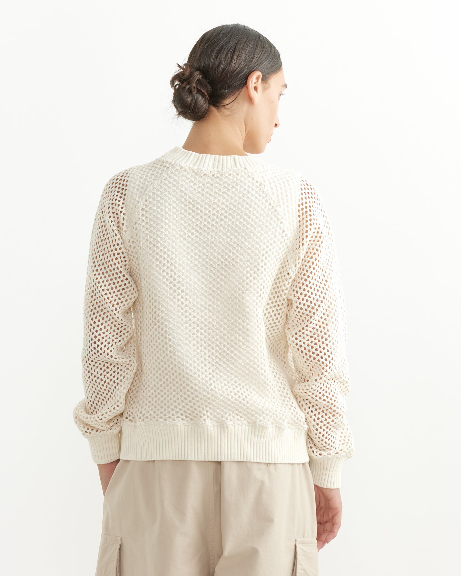 Girls of Dust Boxy Knitted Sweater Off White - Off White / S (264827)