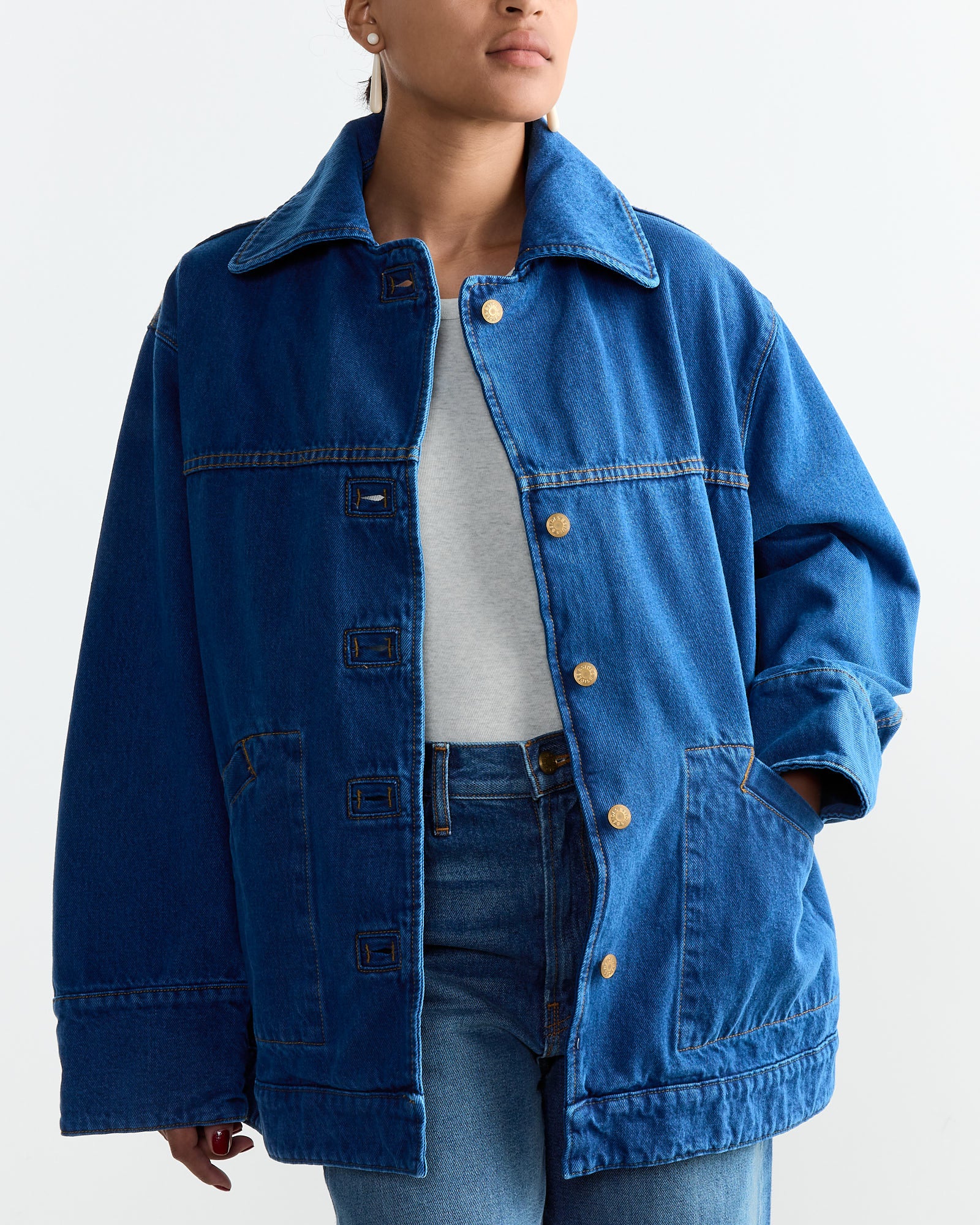 B Sides Stadium Jacket Van Blue - Van Blue / XS/S (264887)