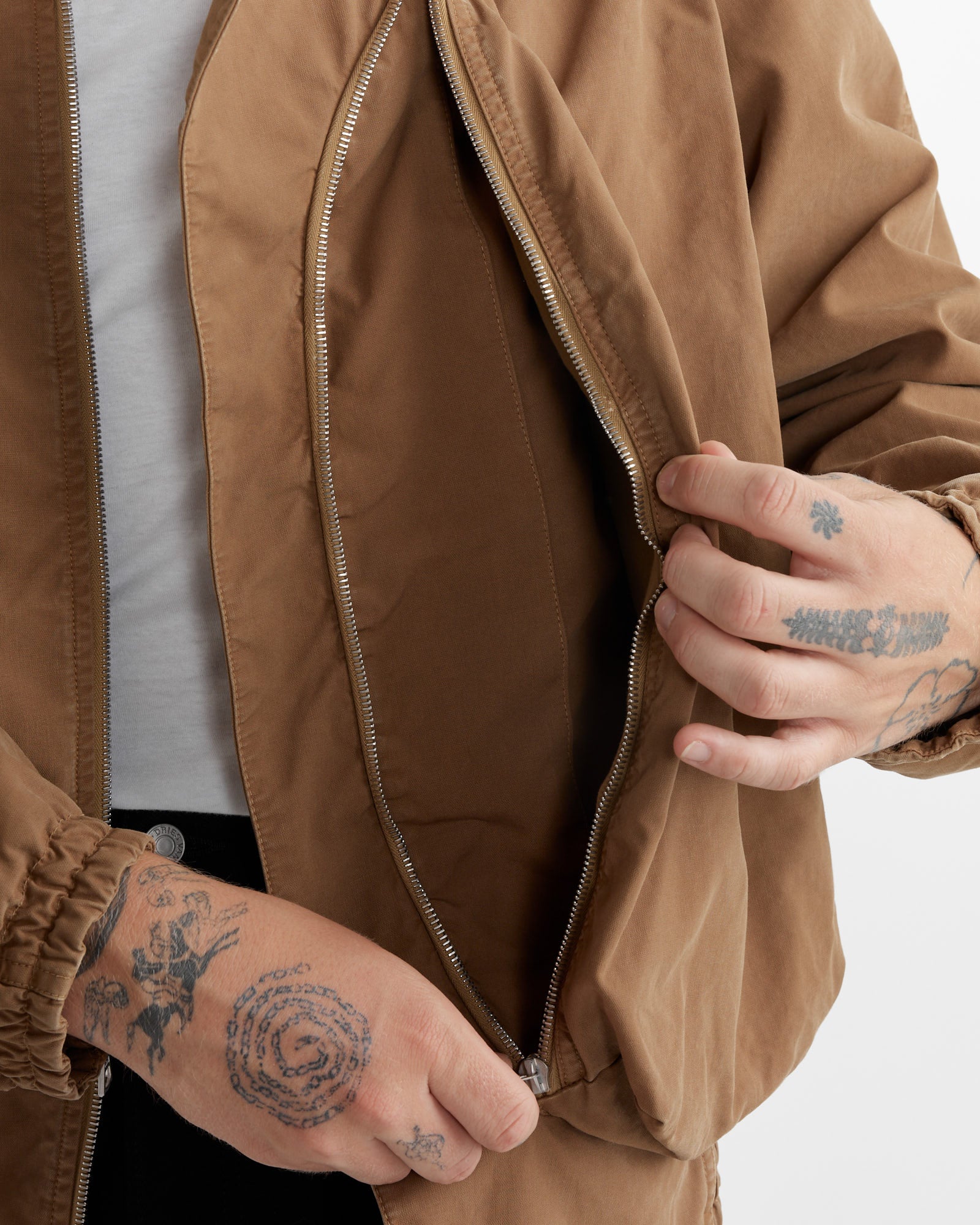 Overdyed Jacket in Camel