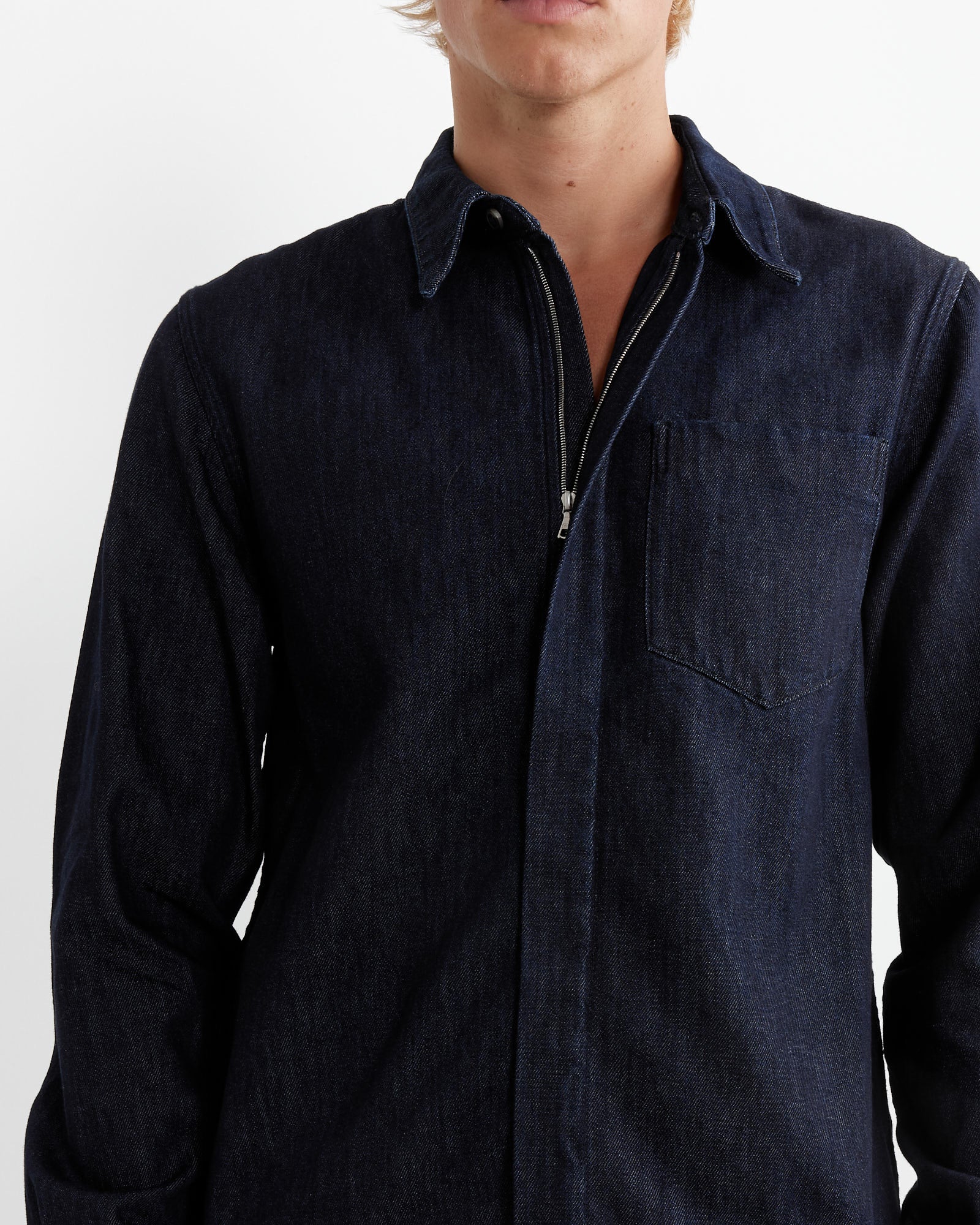 Dries Van Noten Corran 9378 Shirt Indigo - Indigo / M (265003)