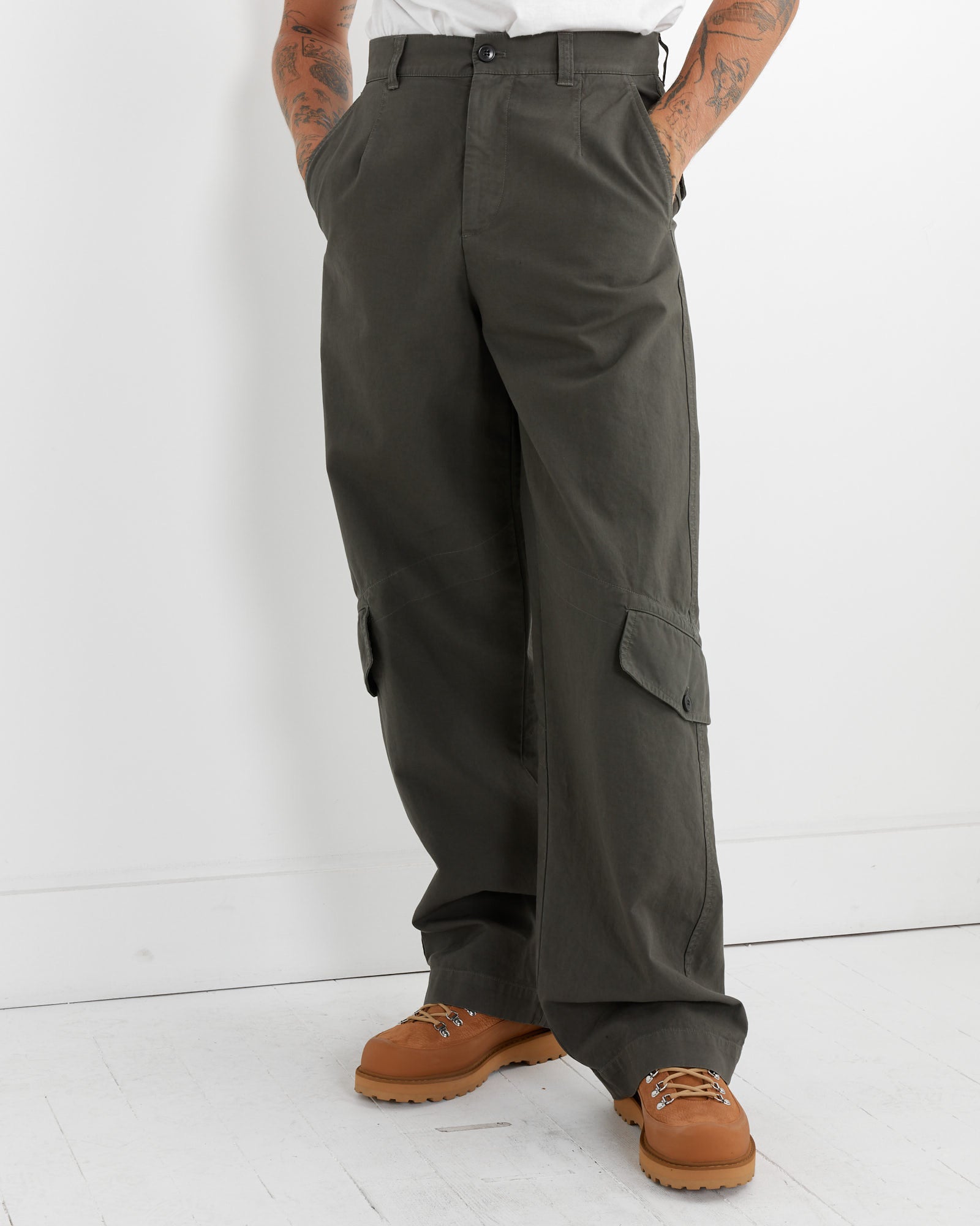 Loose Fit Cargo Pant in Grey